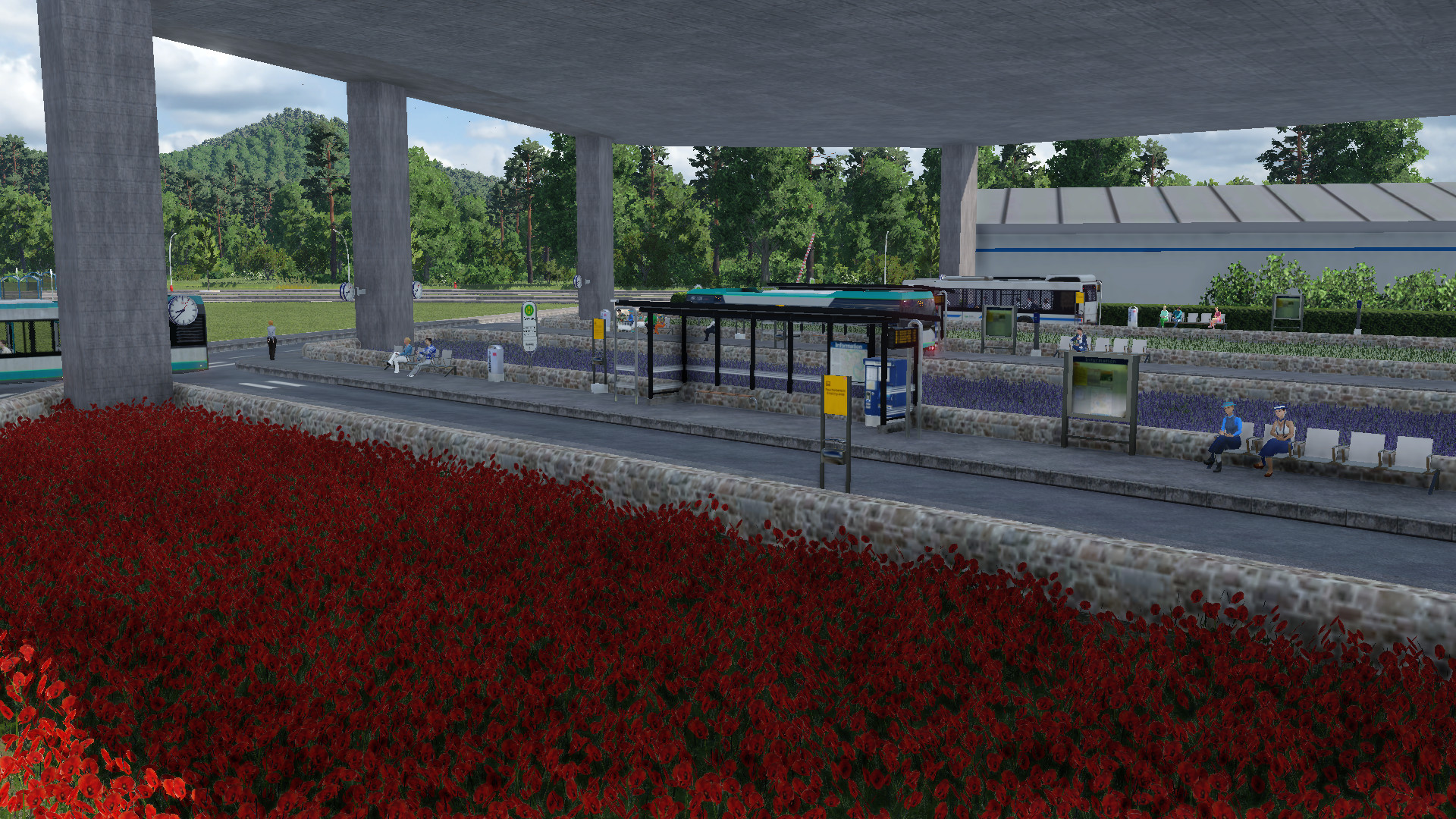 Busbahnhof Seestadt in Maderstein
