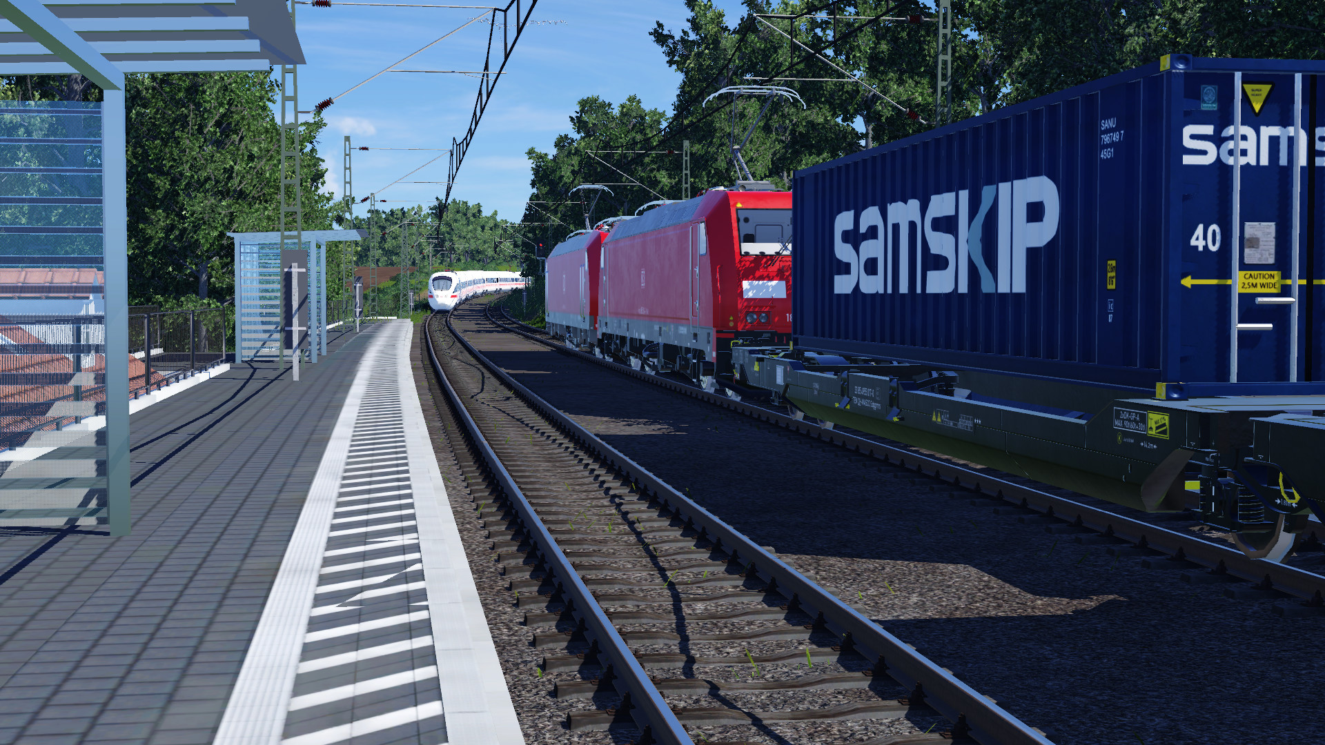 ICE T durchfahrt und Doppeltraktion BR 185.1 & BR 185.2