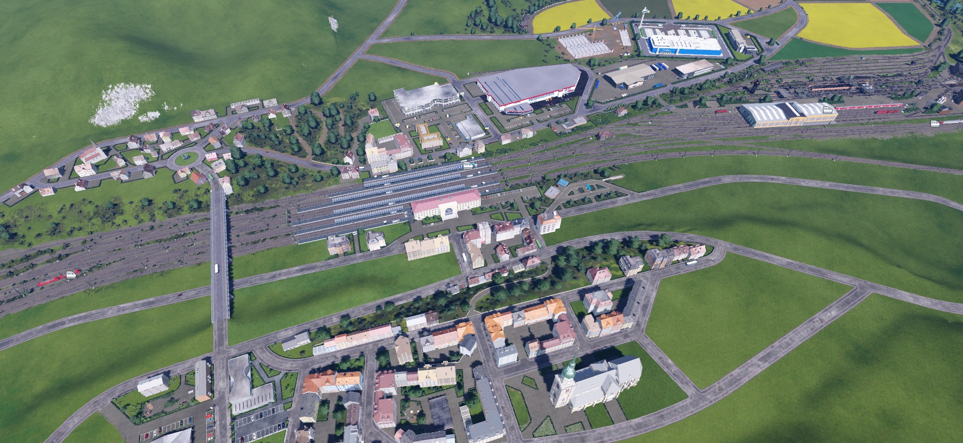 Bahnhof Ermgau im Überblick