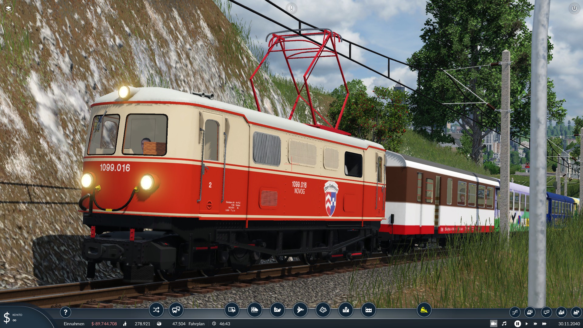 NÖVOG 1099.016 kurz vor Hofstetten-Grünau