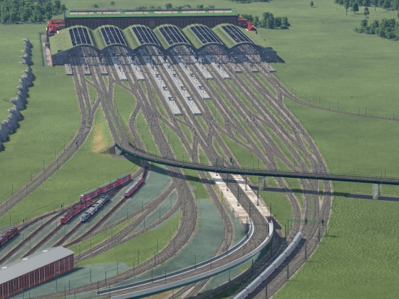 Baustart eines weiteren Gleisvorfeldes