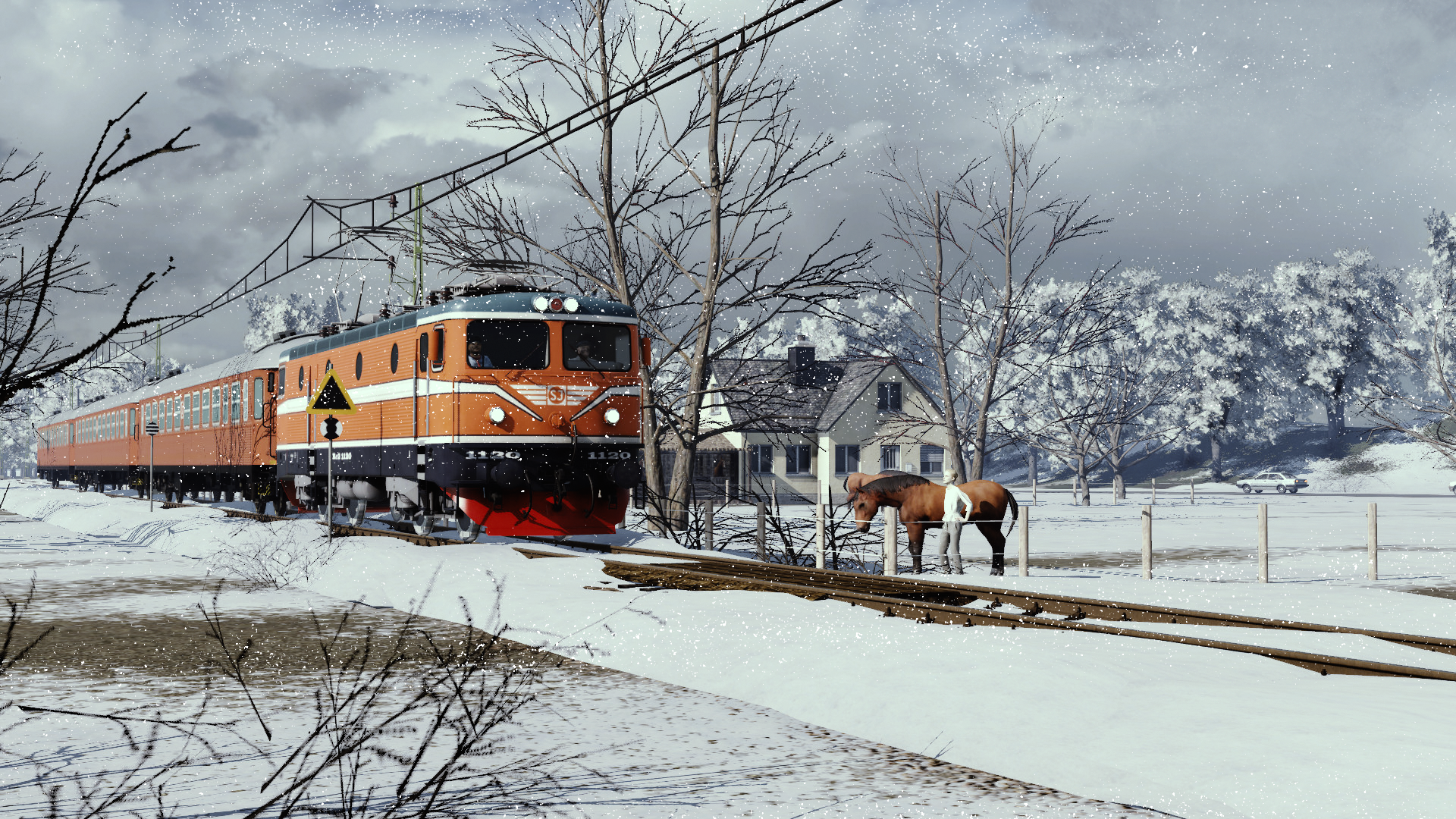 RC in the snow, Sweden 1980s