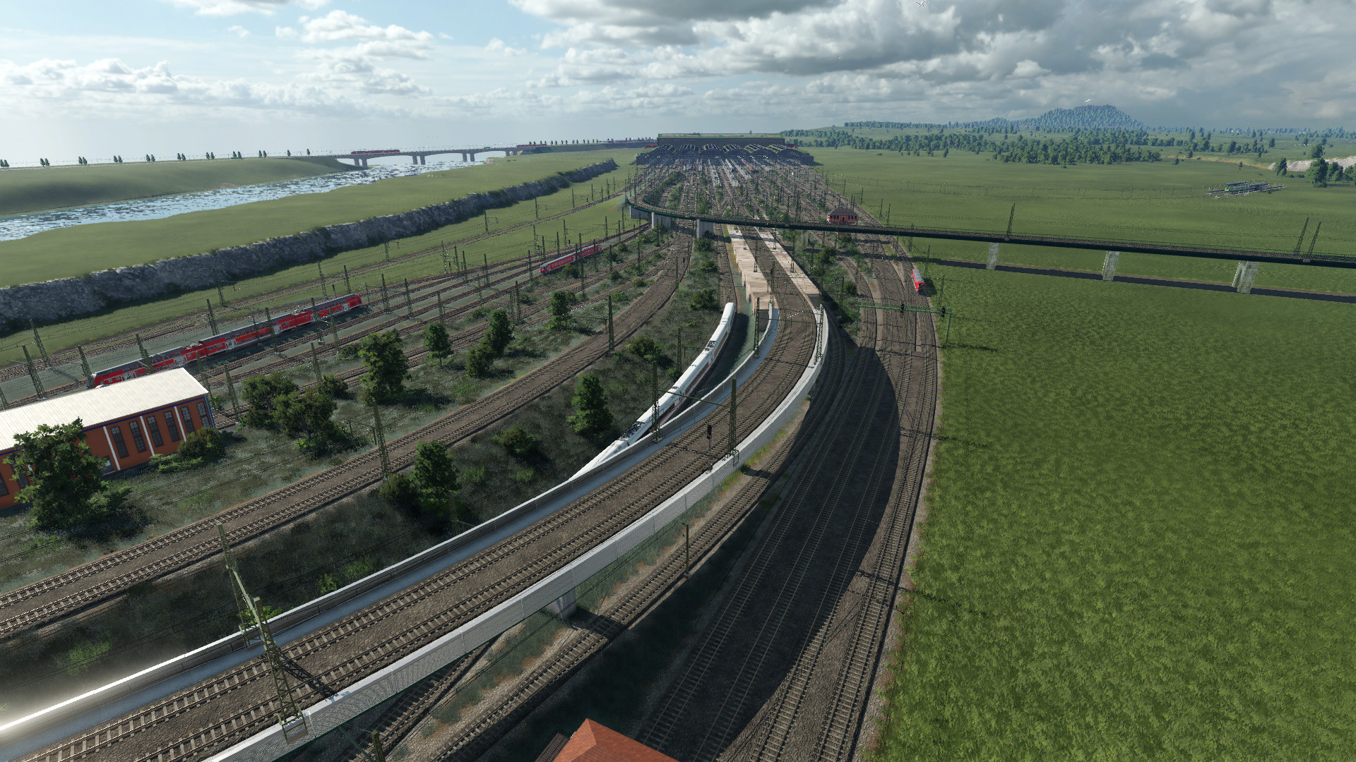 Fortschritt des Gleisvorfeldes von Vögele/ Fertigstellung der Vegetation