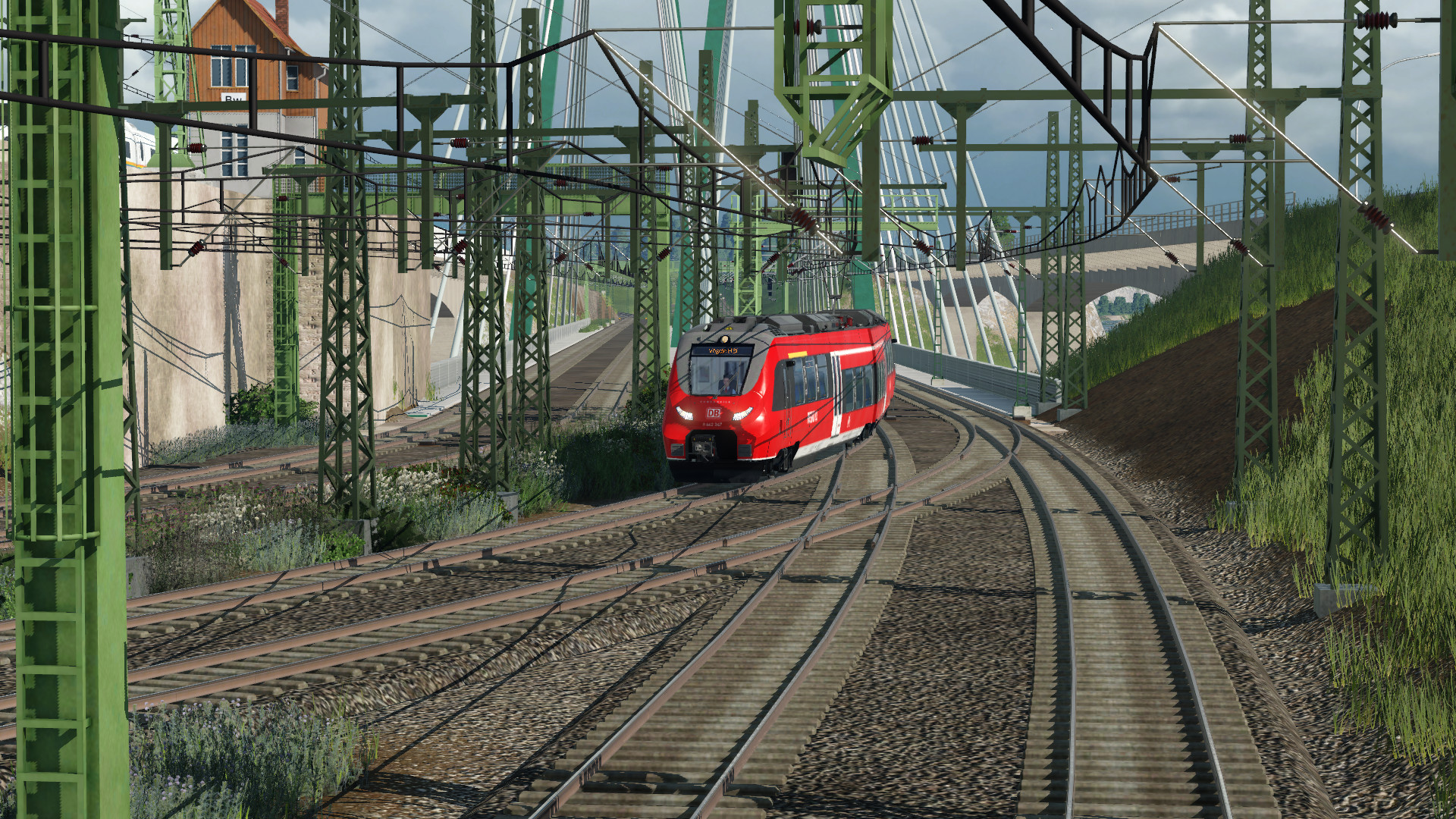 Fortschritt des Gleisvorfeldes von Vögele/ Fertigstellung der Vegetation