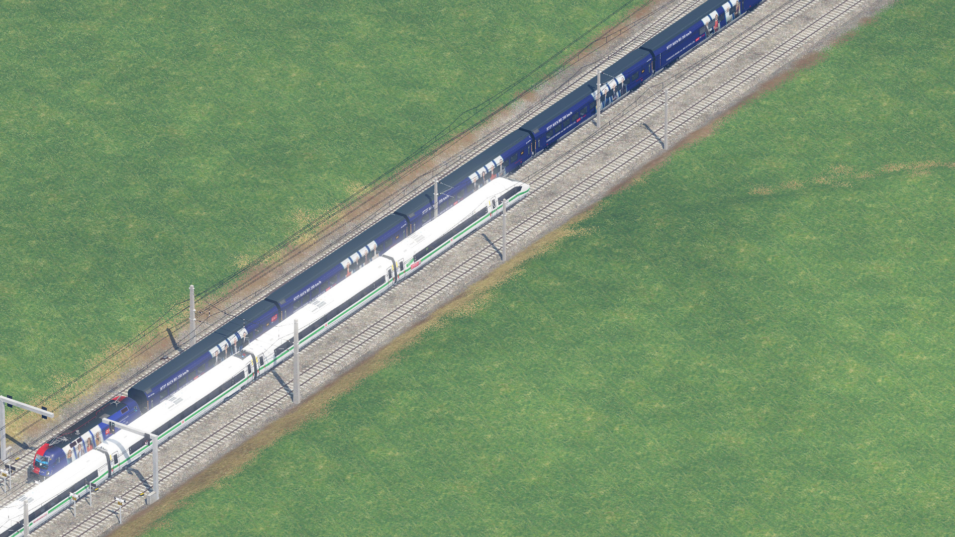 Trainspotting auf der 4 gleisigen Strecke