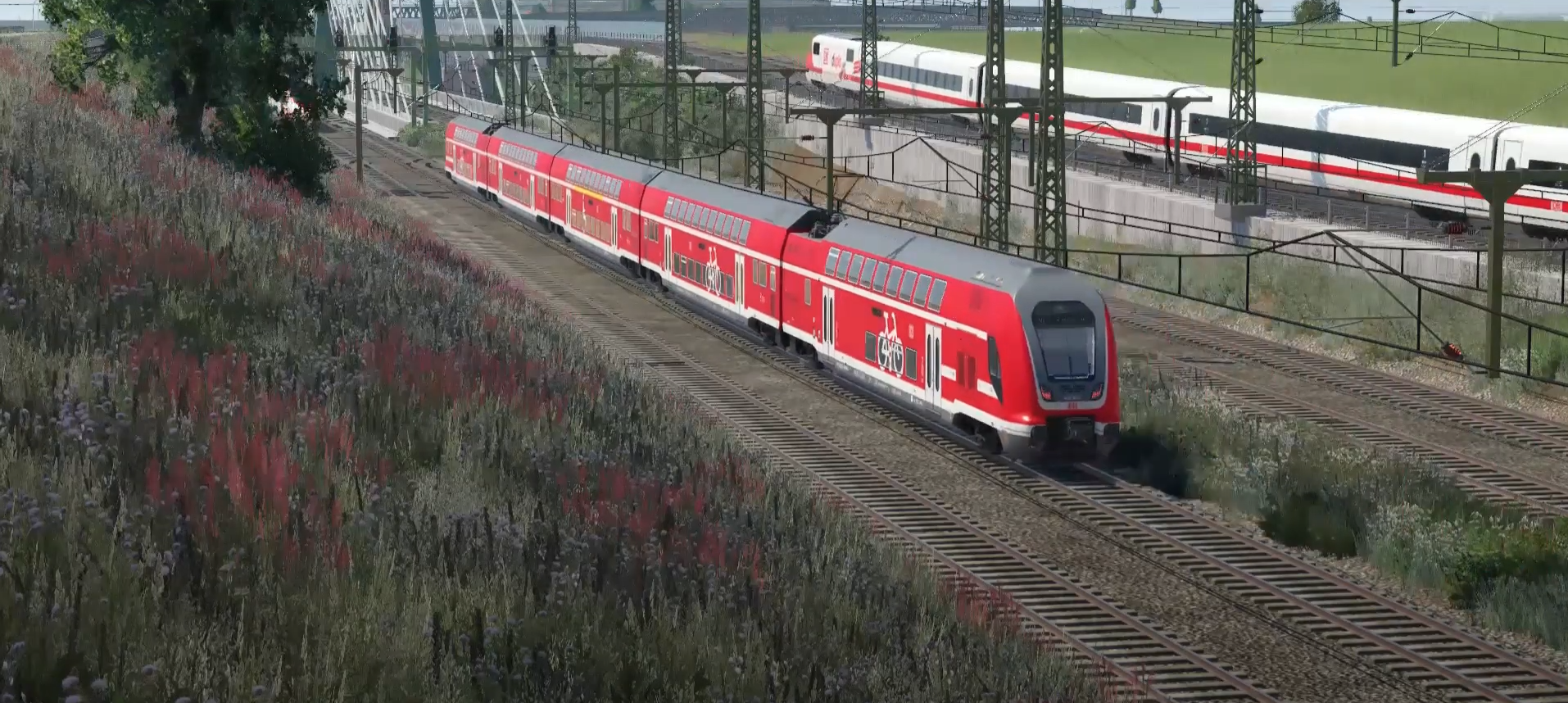 Impressionen an den Einfahrtsgleisen zum HBf Vögele