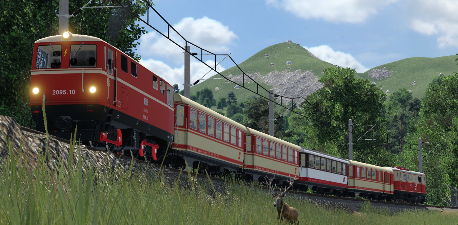 Abstellungsfahrt nach Alpenbahnhof - 2095.10 zwischen Boding und Frankenfels