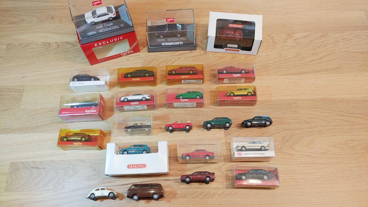 VWs und Audis aus meiner H0-Sammlung