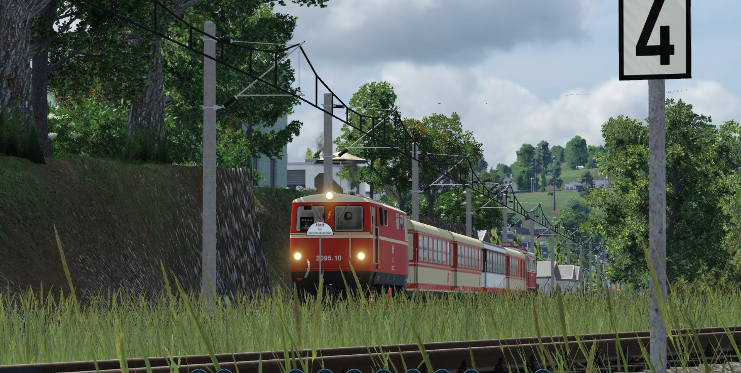 Abstellungsfahrt nach Alpenbahnhof - 2095.10 kurz vor Ober-Grafendorf