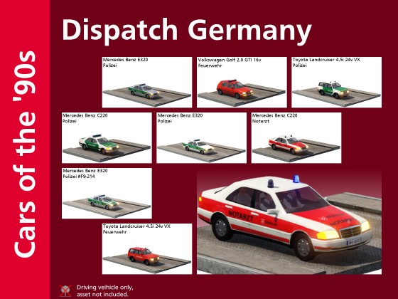 German Dispatch / Einsatz cars