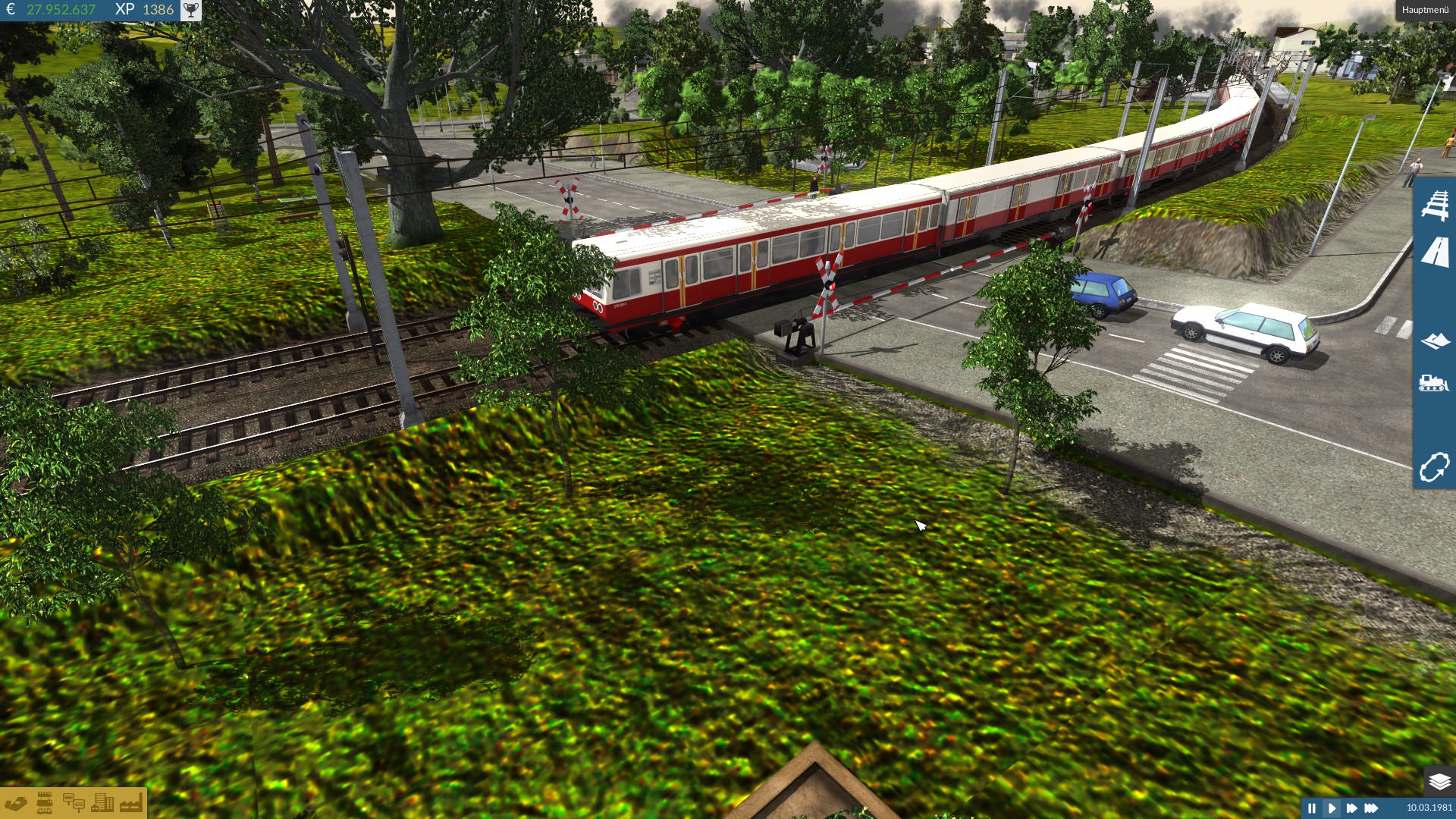 Die S-Bahn auf der durchfahrt