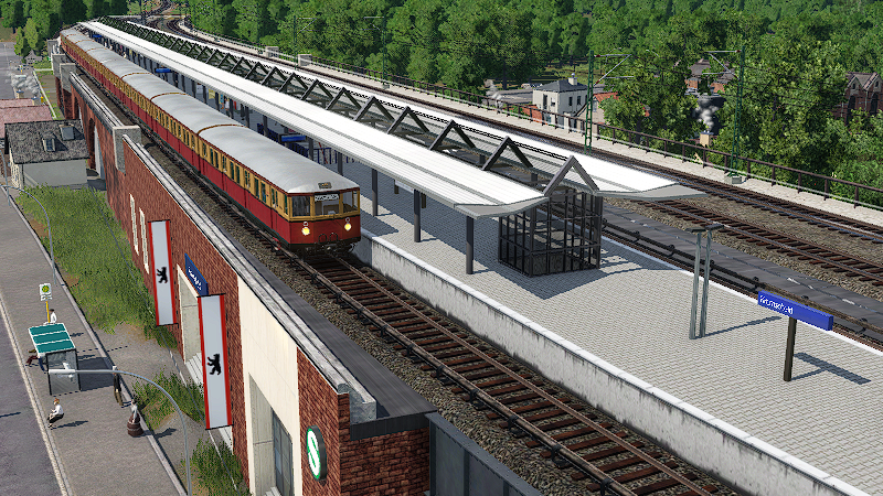 S-Bahnhof Berlin Tiergarten mit Et 165 Bauart Stadtbahn.