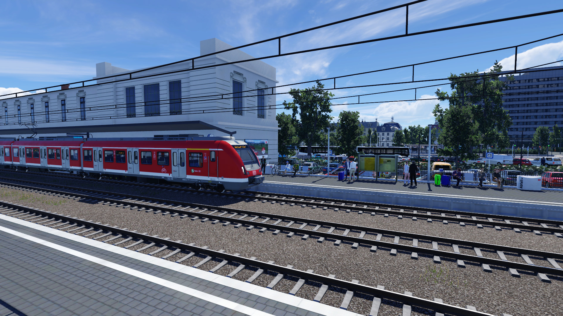 S-Bahn am Würzbrunner Hbf