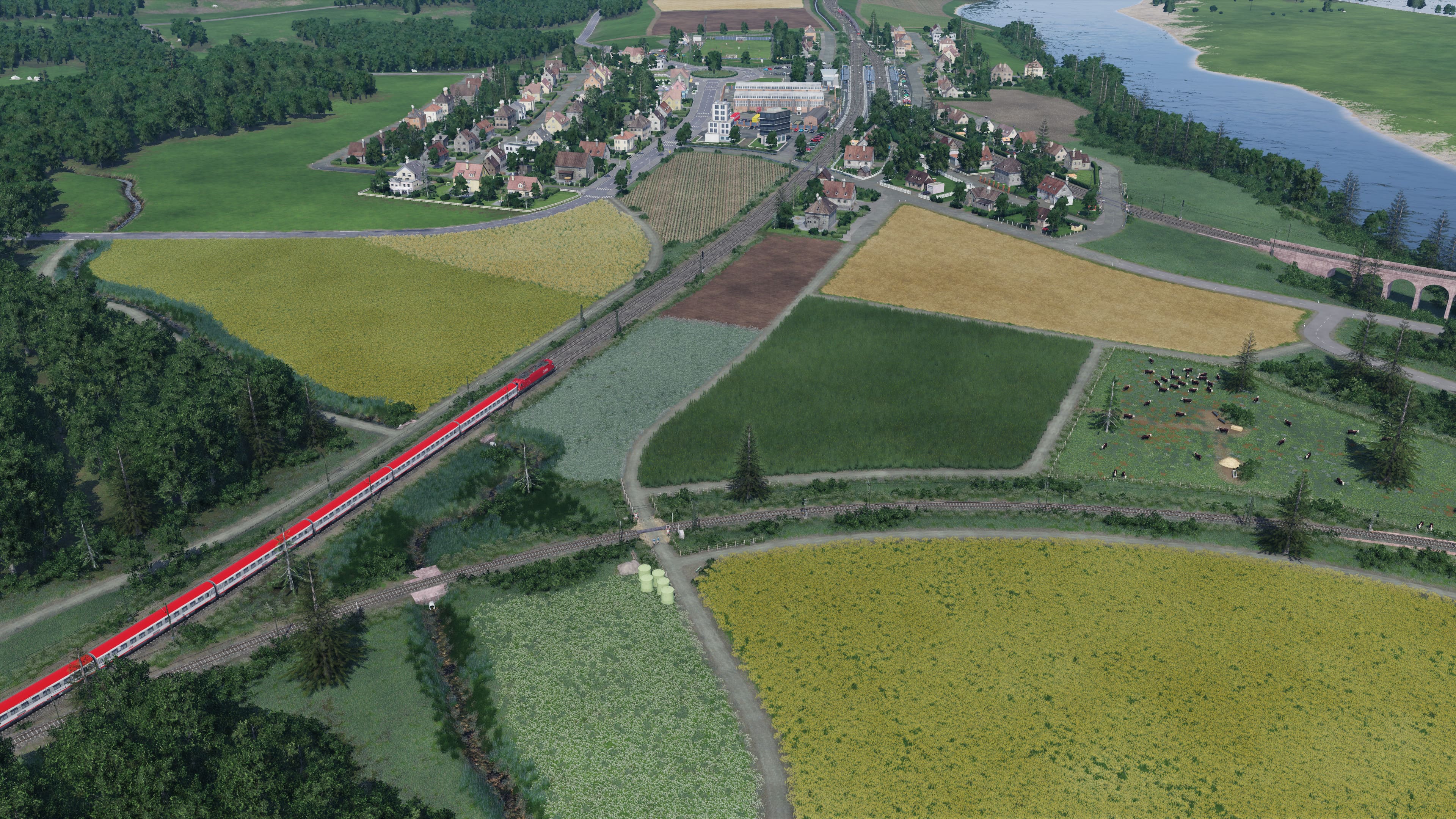 Landwirtschaft kurz vor Auhofe