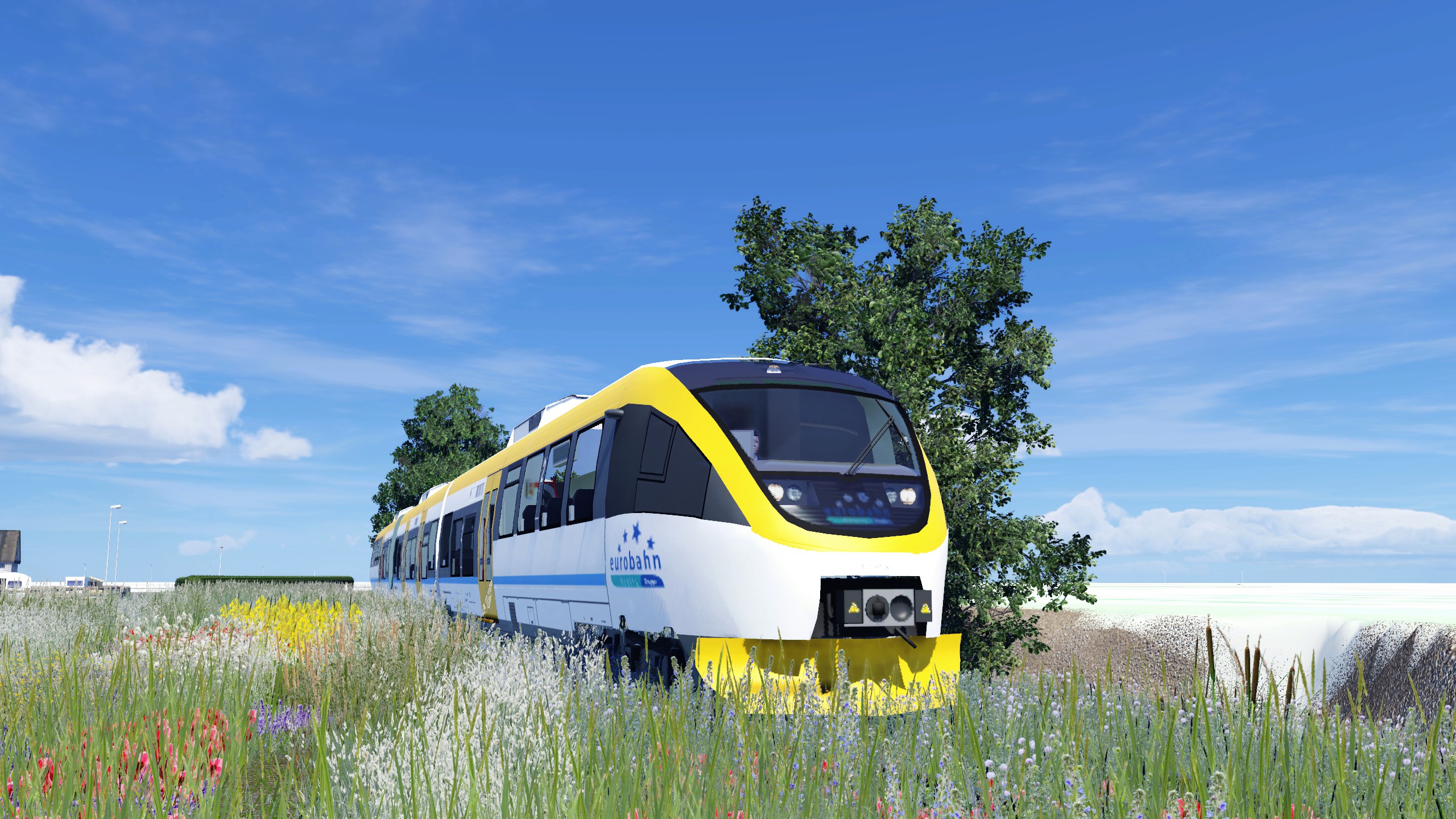 Weiterbau in der Gegend Lüttfeld (der Schönbau ist rein fiktiv, die Straßen, Flüsse, Schienen usw. sind aber wie in Realität)