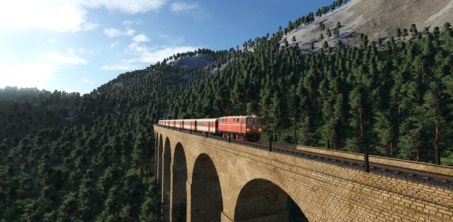 Schmalspur beim Viadukt