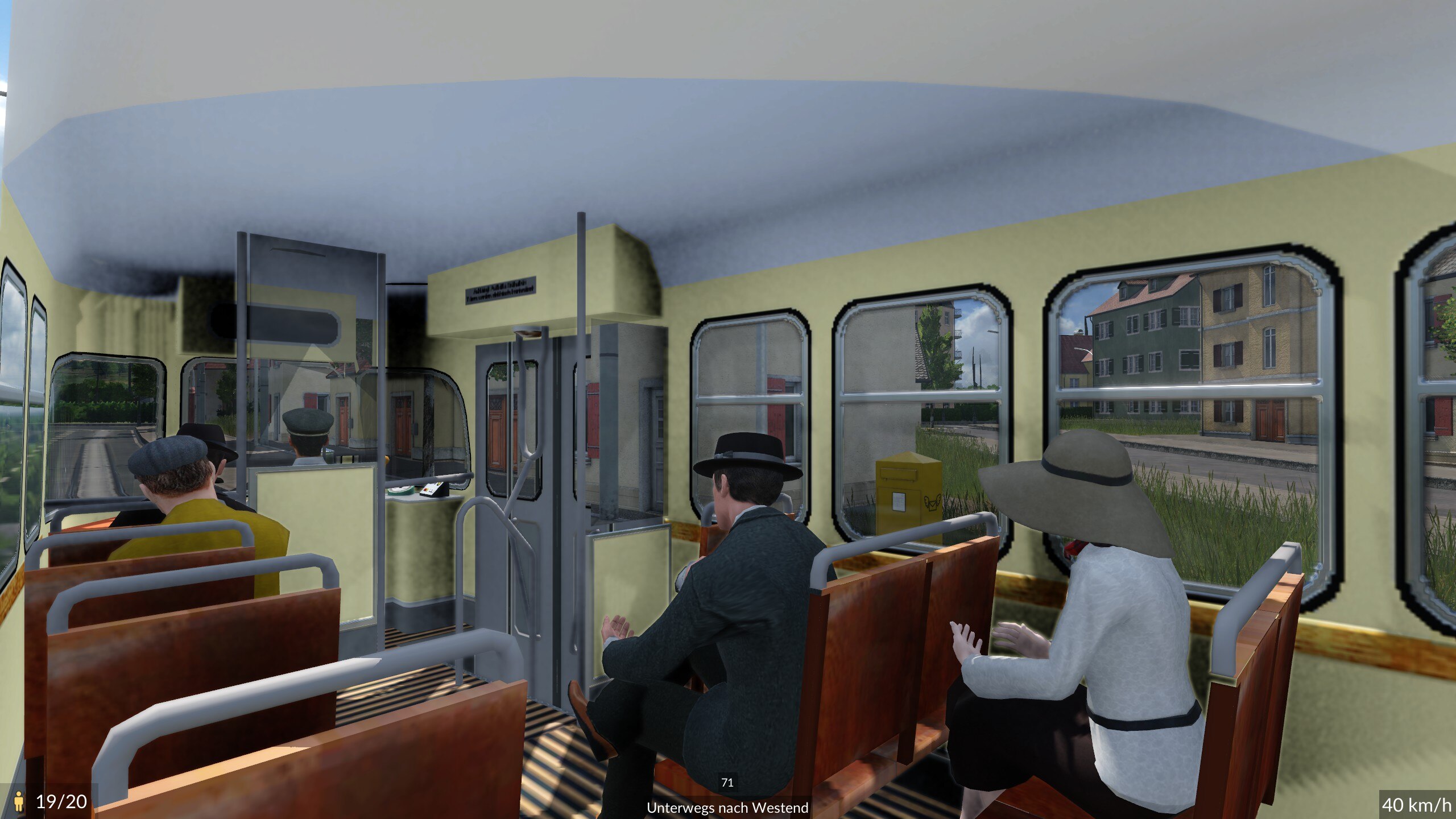 Im F 708 auf der Linie 71 unterwegs durch Schöllbronner Mühle - 11.07.1967
