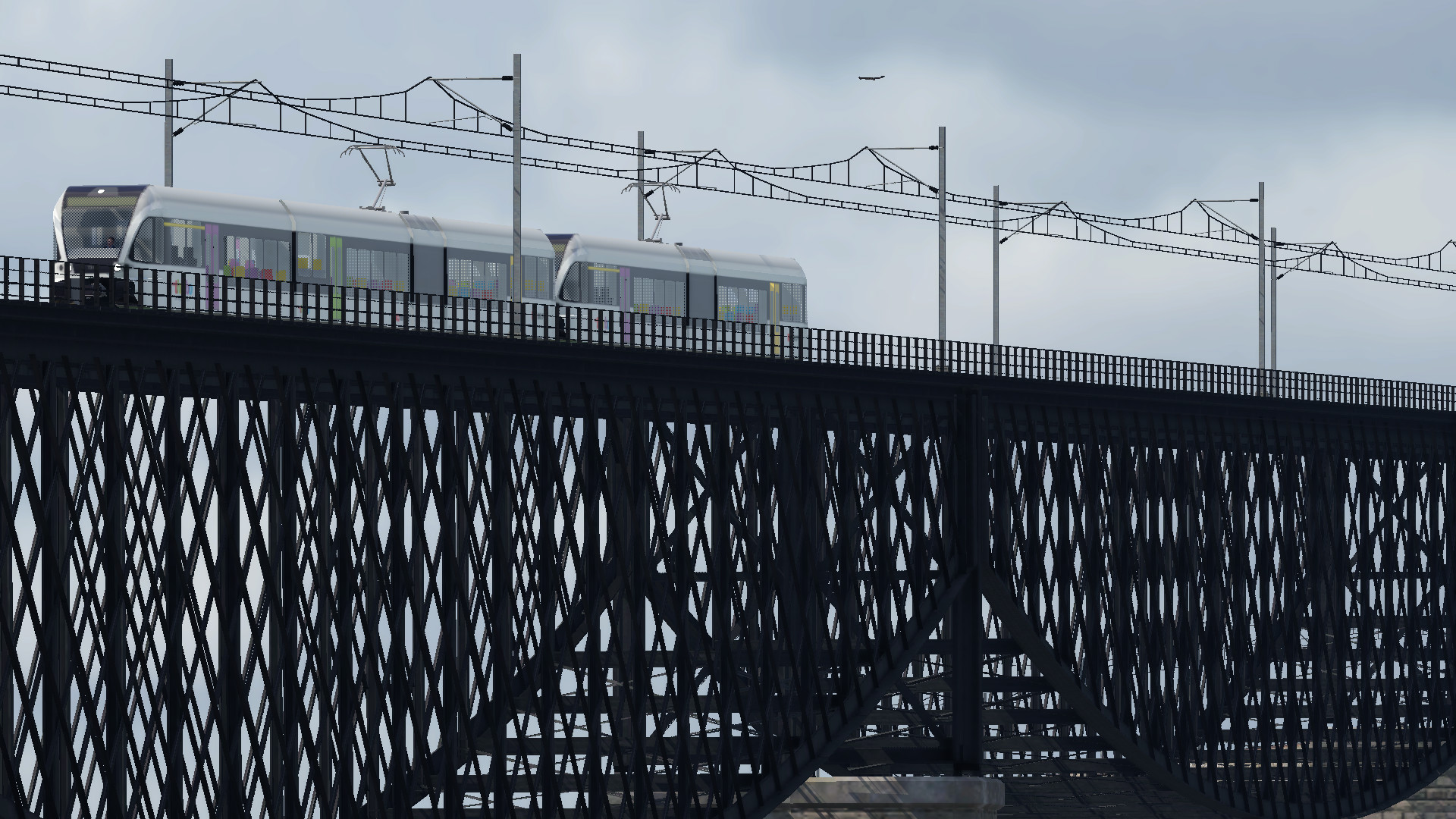 Thurbo GTW doppeltraktion auf einem Viadukt.