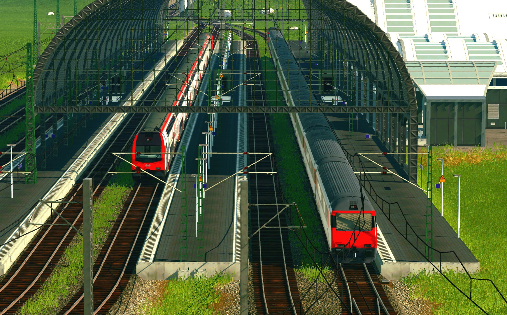 2 IC'S im Bahnhof