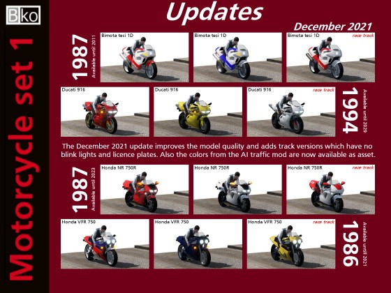 Motorcycle set 1 Update