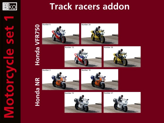 Track race motors addon