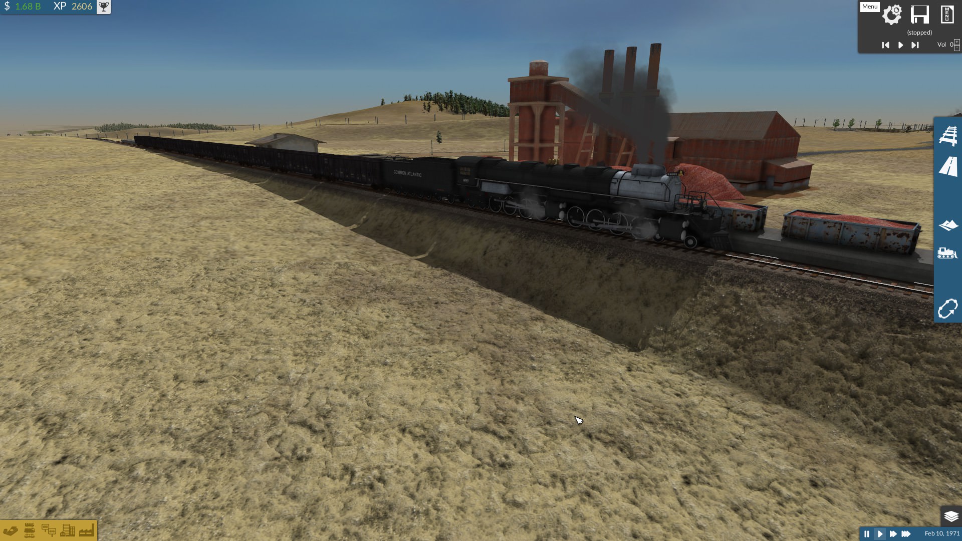 Big-Boy driven train picks up iron ore