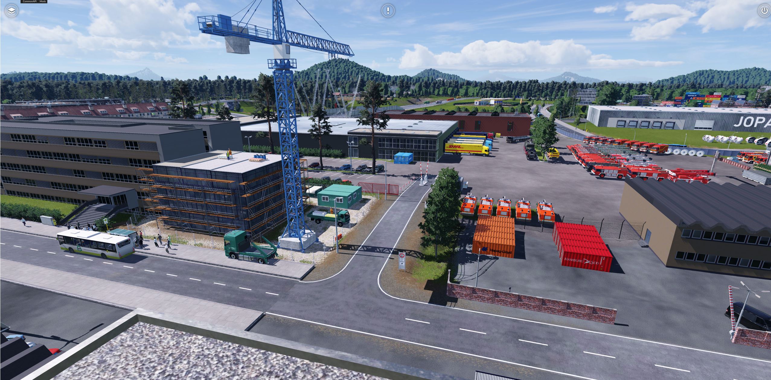 Hersteller für Feuerwehrfahrzeuge - Verwaltung mit Anbau