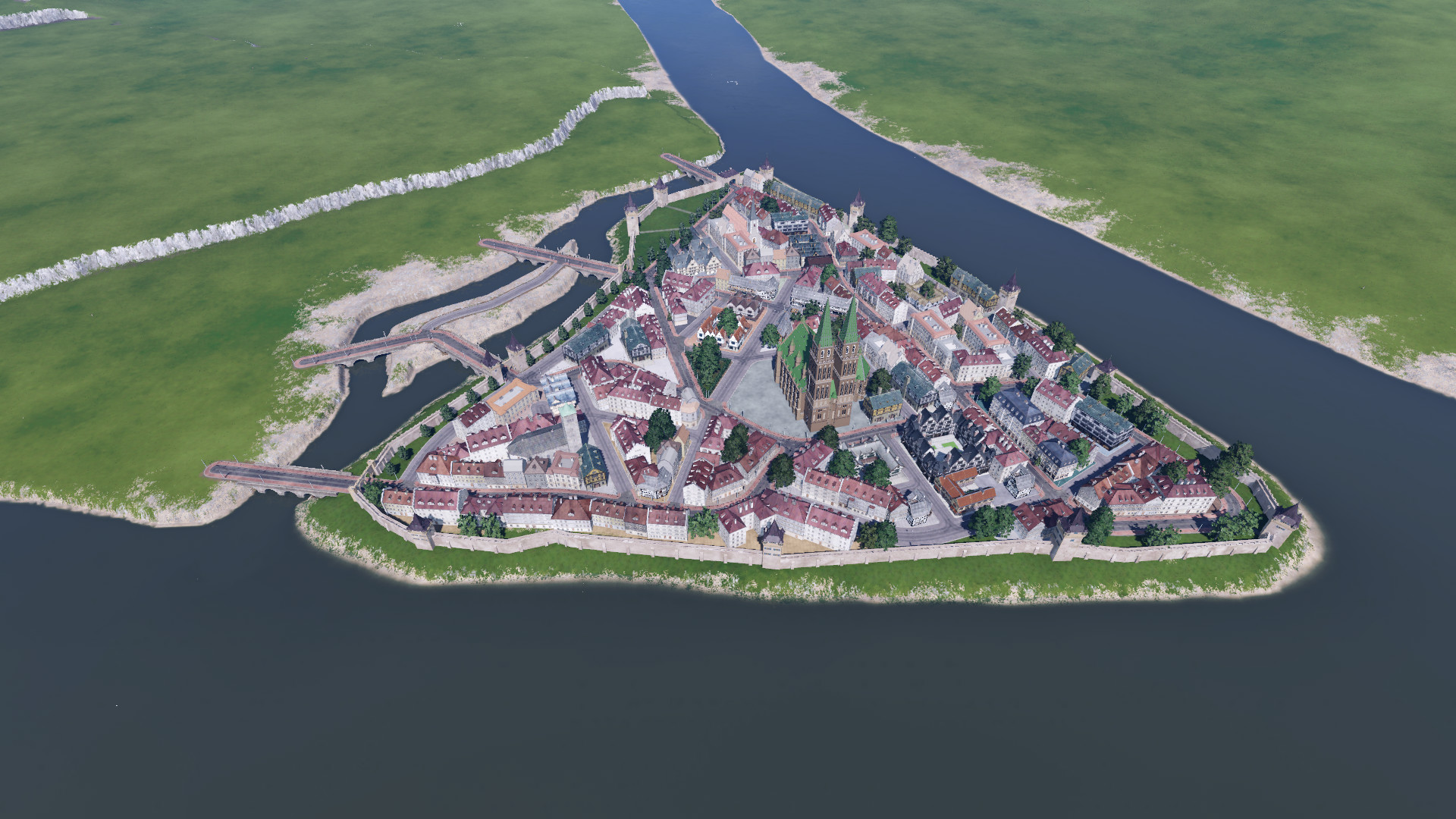 Überblick über die Altstadt von Altenburg