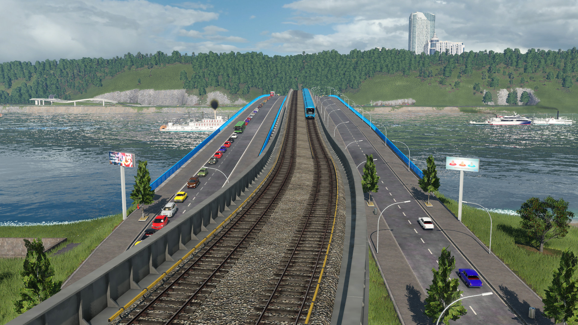 Die Metrobrücke in Kiew