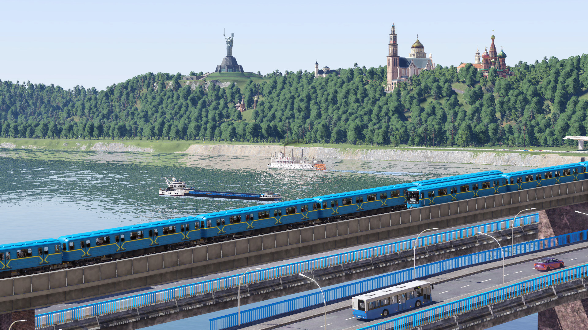 Kiew, Dnepr und U-bahn Brücke ,Video ⬇️