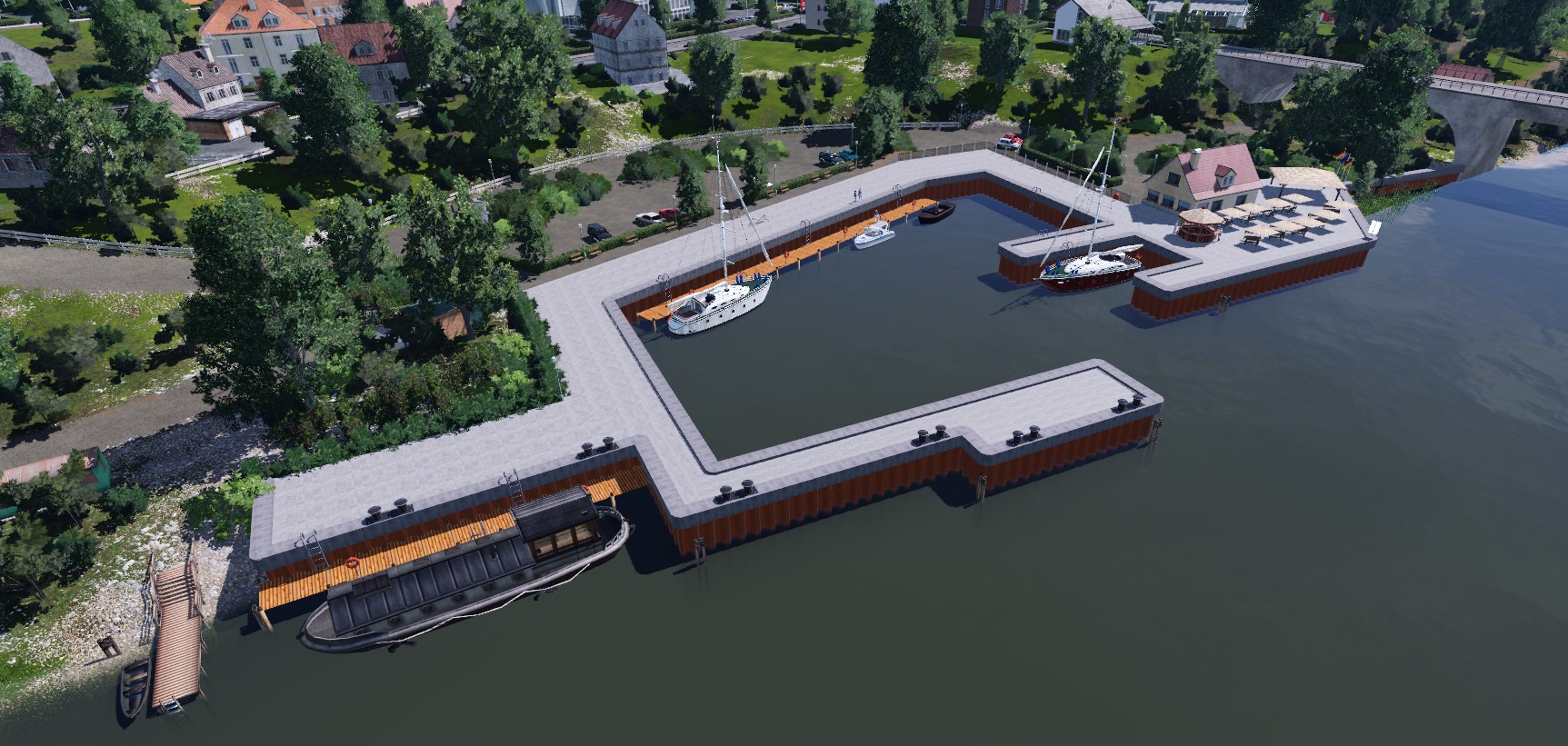 Kleine Marina an der Somel