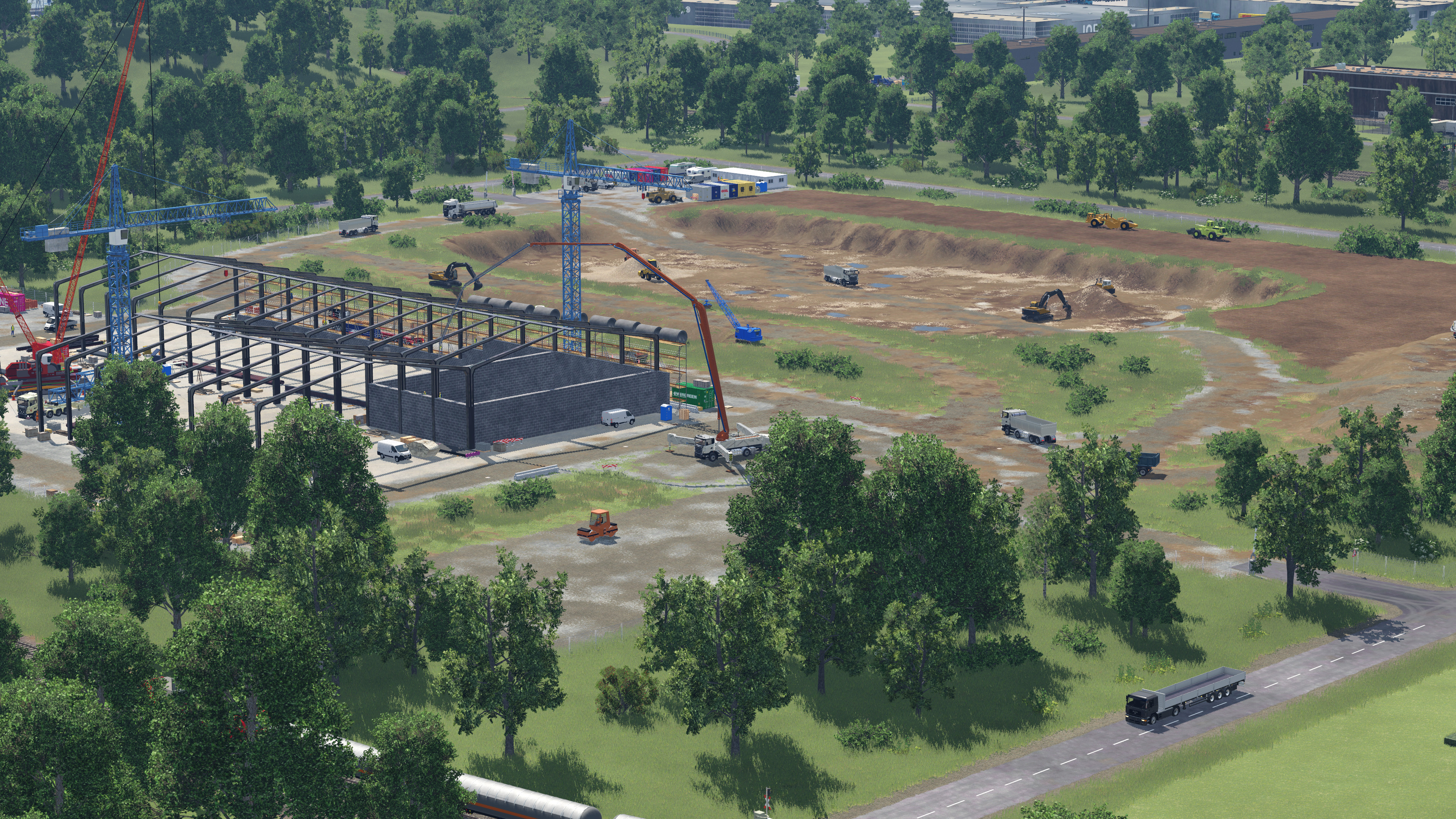 Emseln Industrie und Logistik Park Baustelle