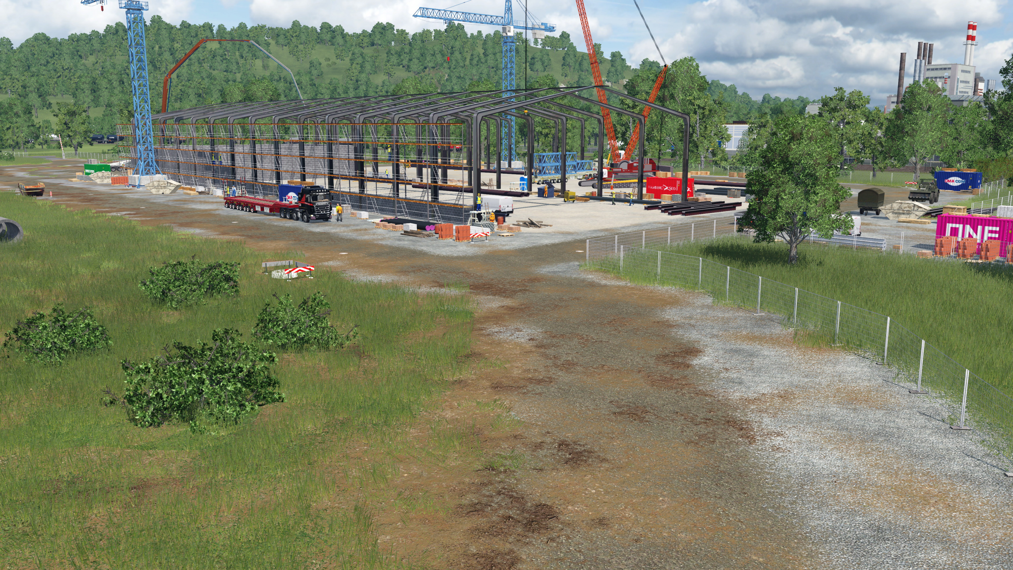 Emseln Industrie und Logistik Park Baustelle