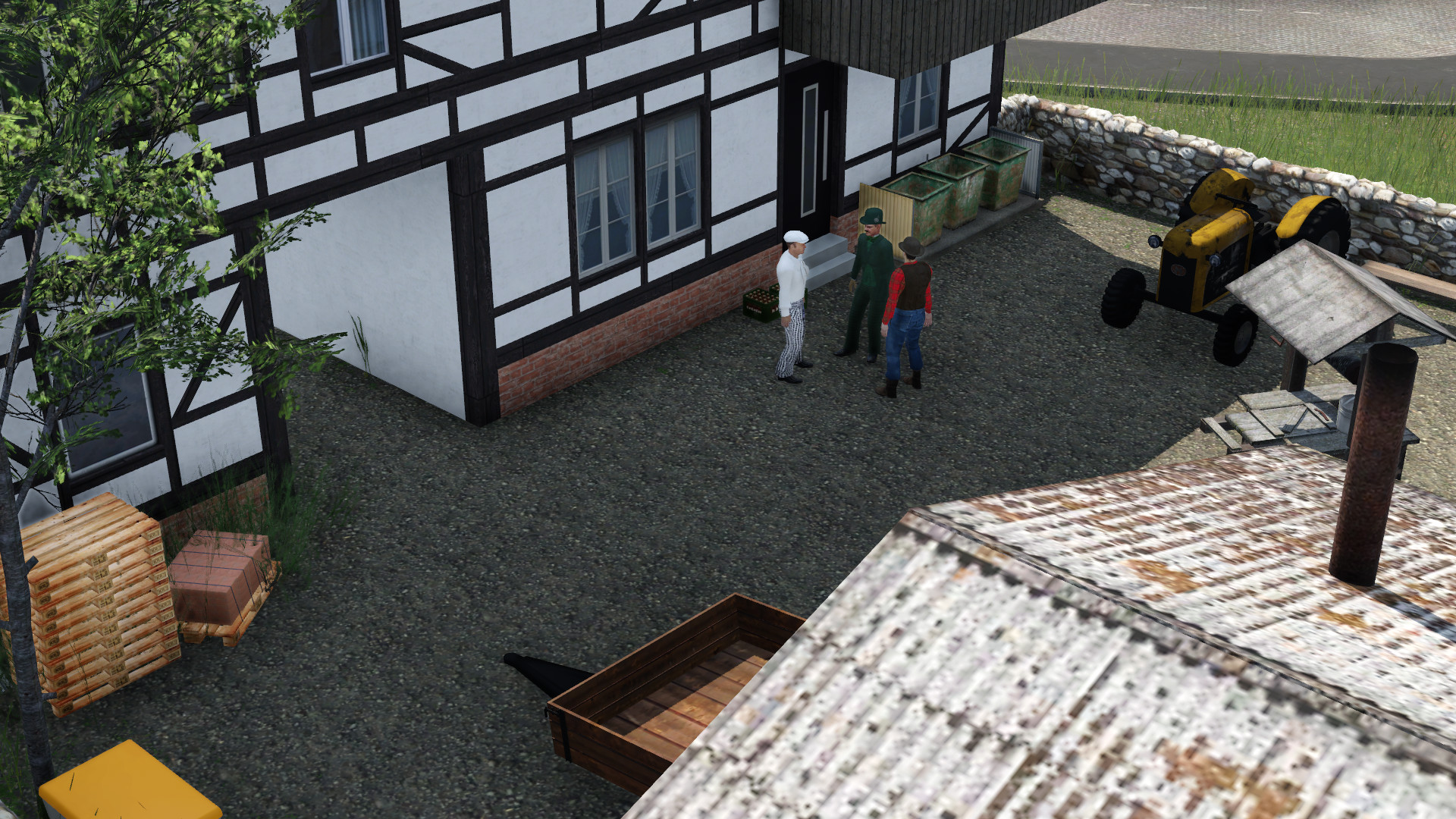 Auf dem Hinterhof der Bäckerei