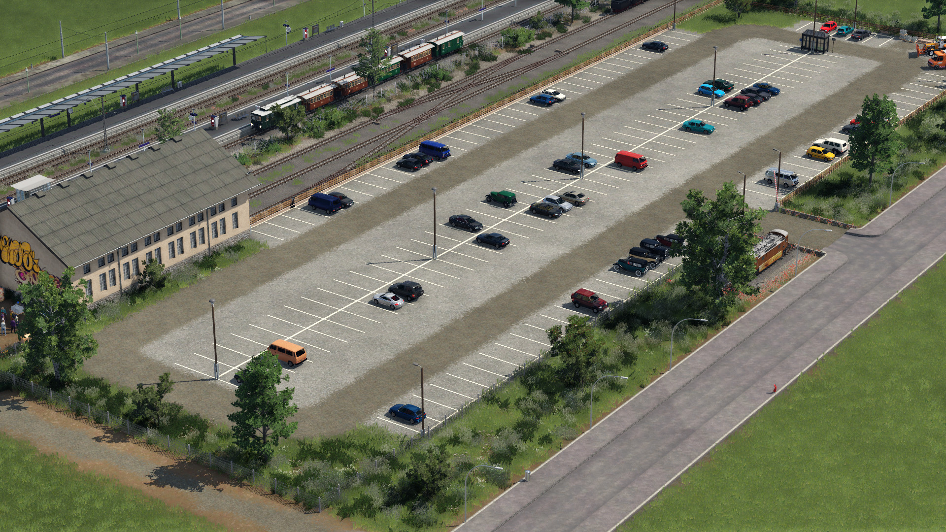 Parkplatz des Schmalspurbahn Vereins