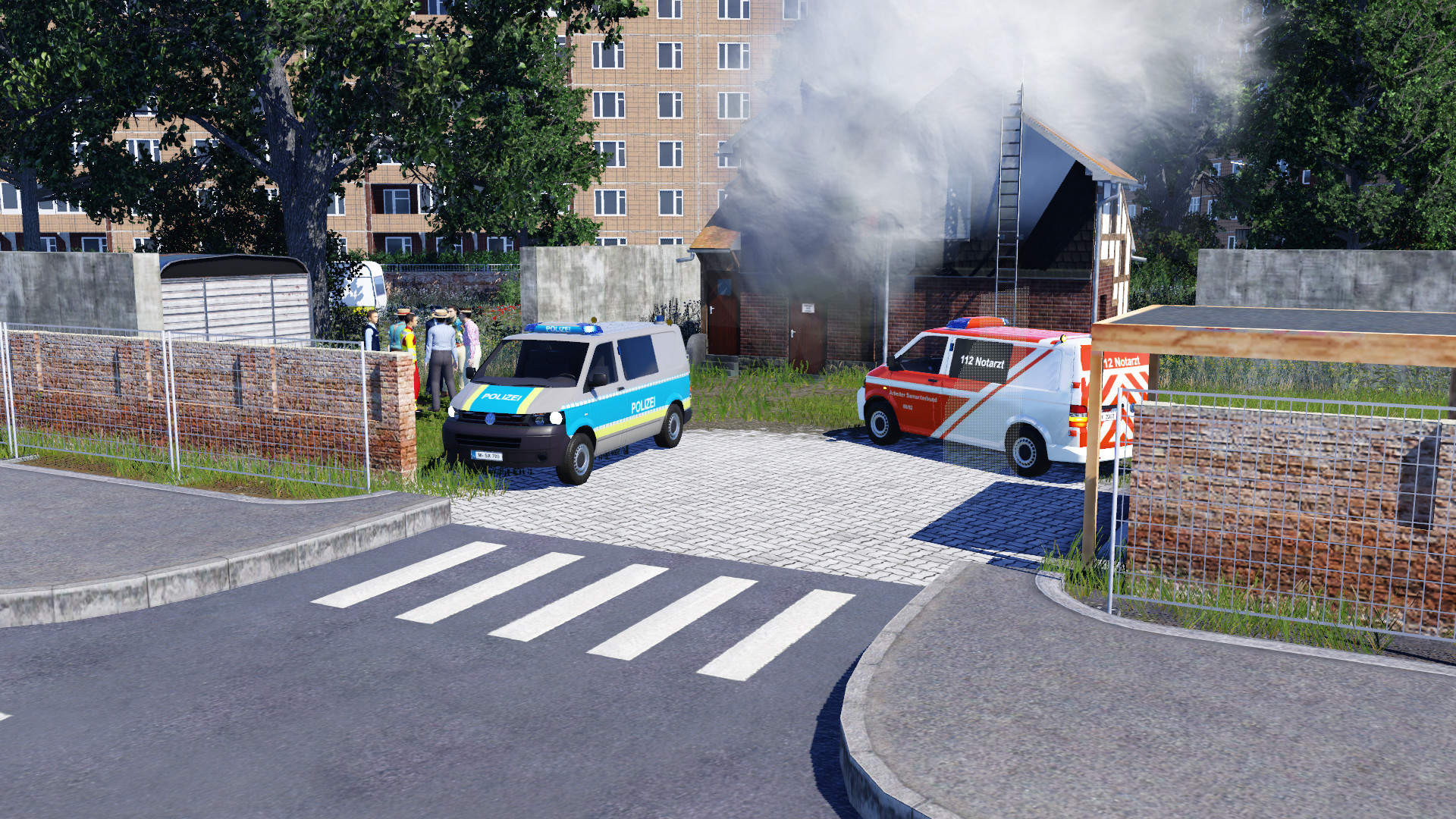Feuerwehreinsatz in der Nähe der russischen Botschaft