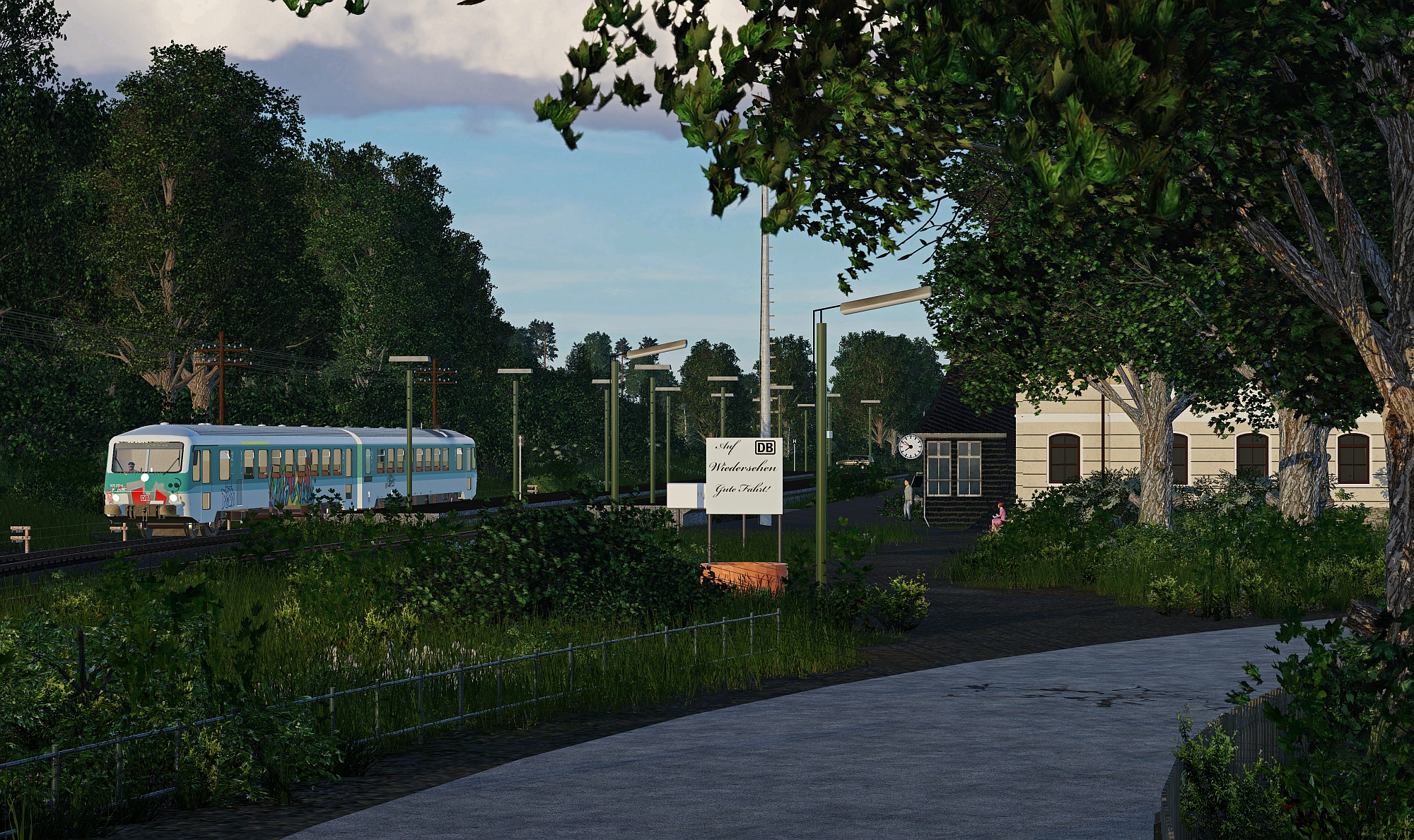 RB29014 verlässt den Bahnhof Hartenrod