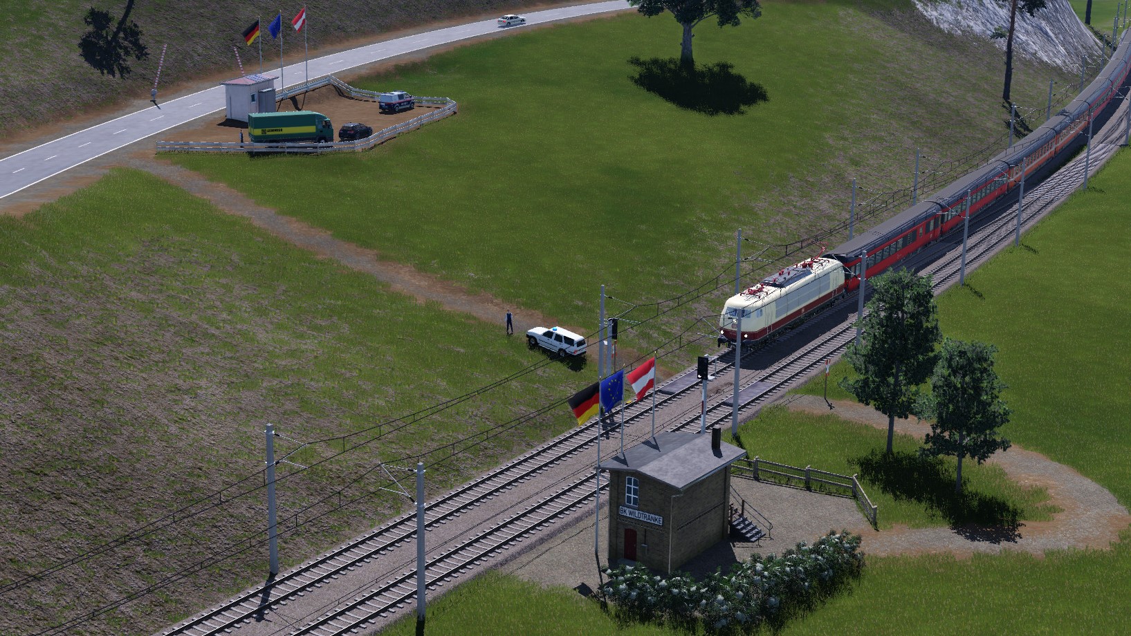 Ländergrenze D - A