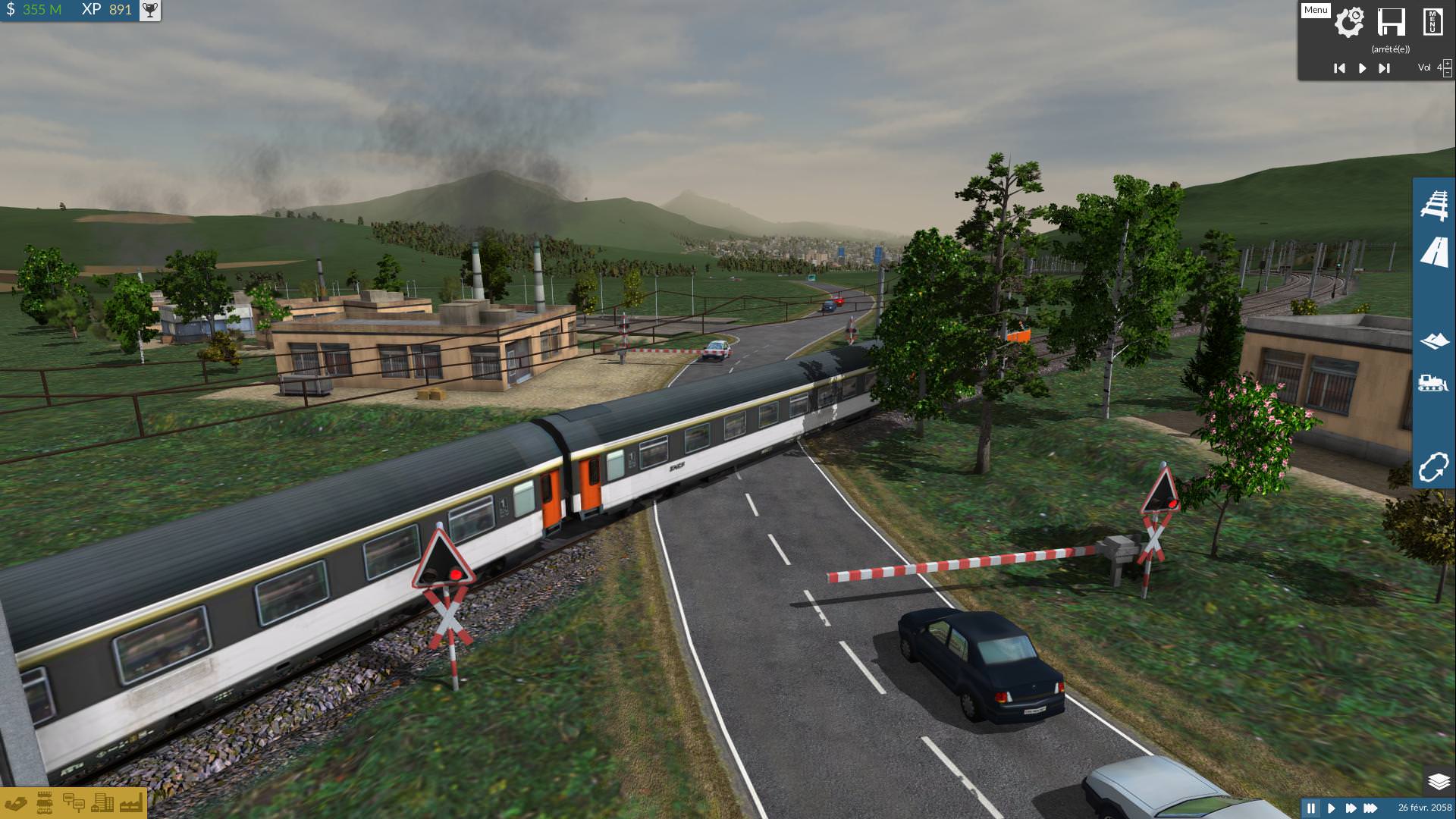 My actual work "corail waggon vu année 80"