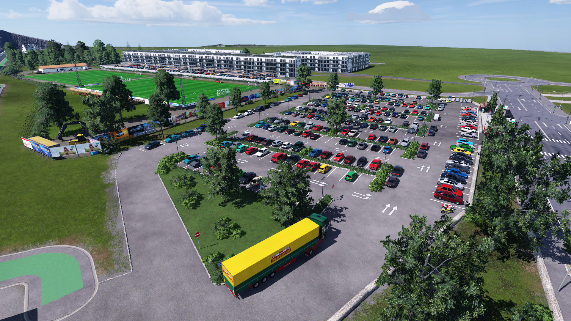 Am Parkplatz in der Shopping City Süd ist schon einiges los...