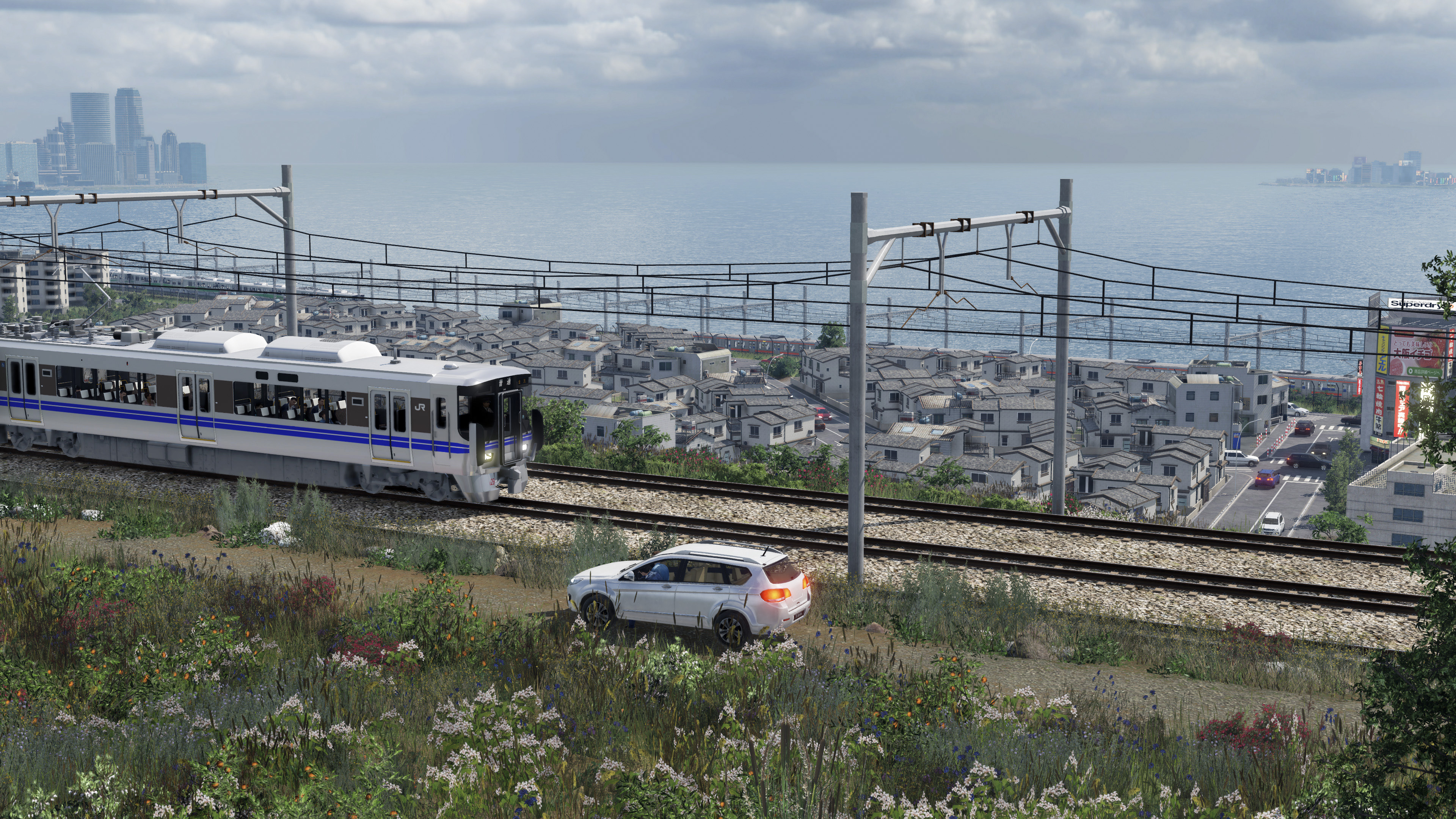 City ​​view near the sea