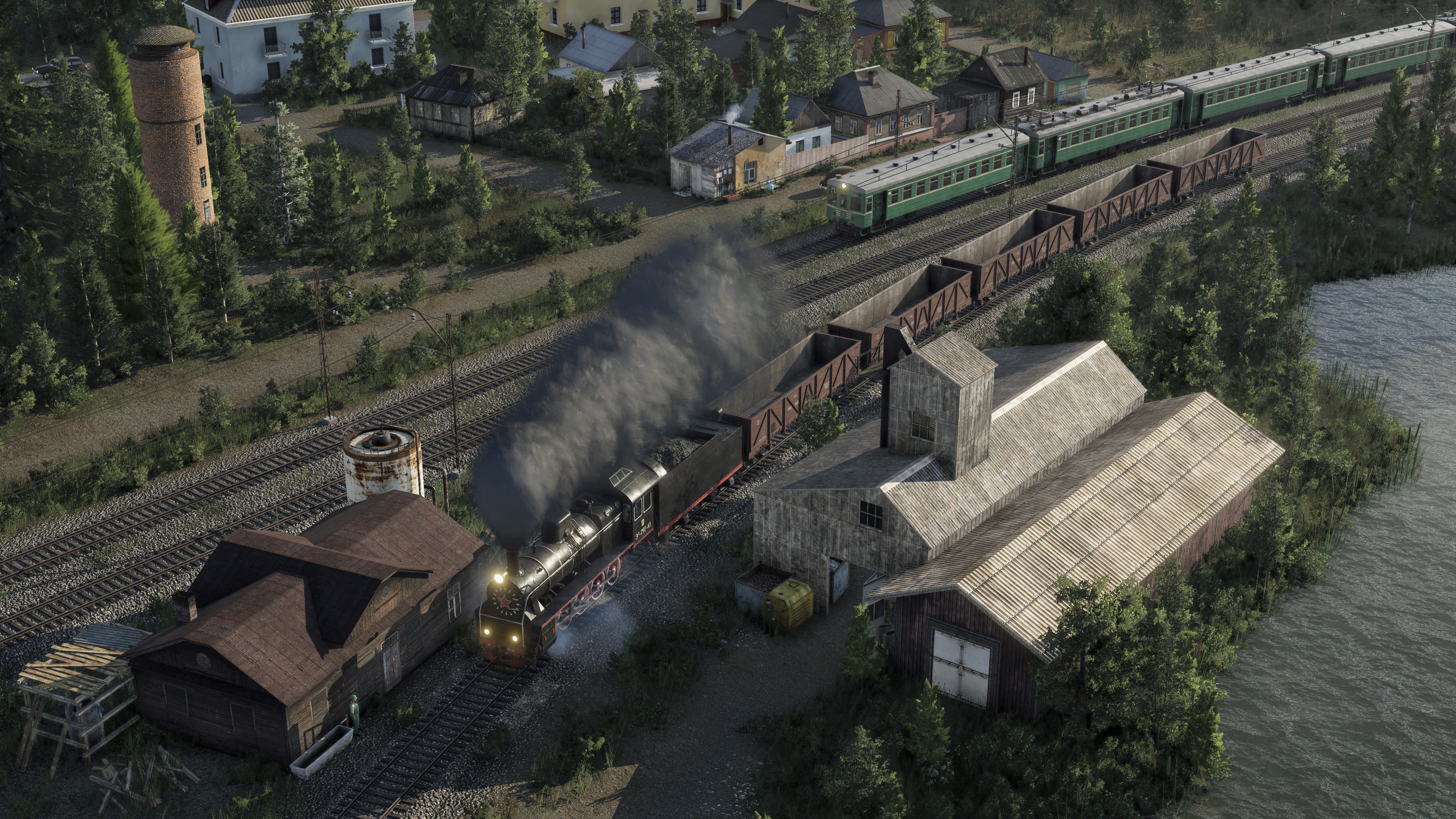 Railroad branch to the peatlands