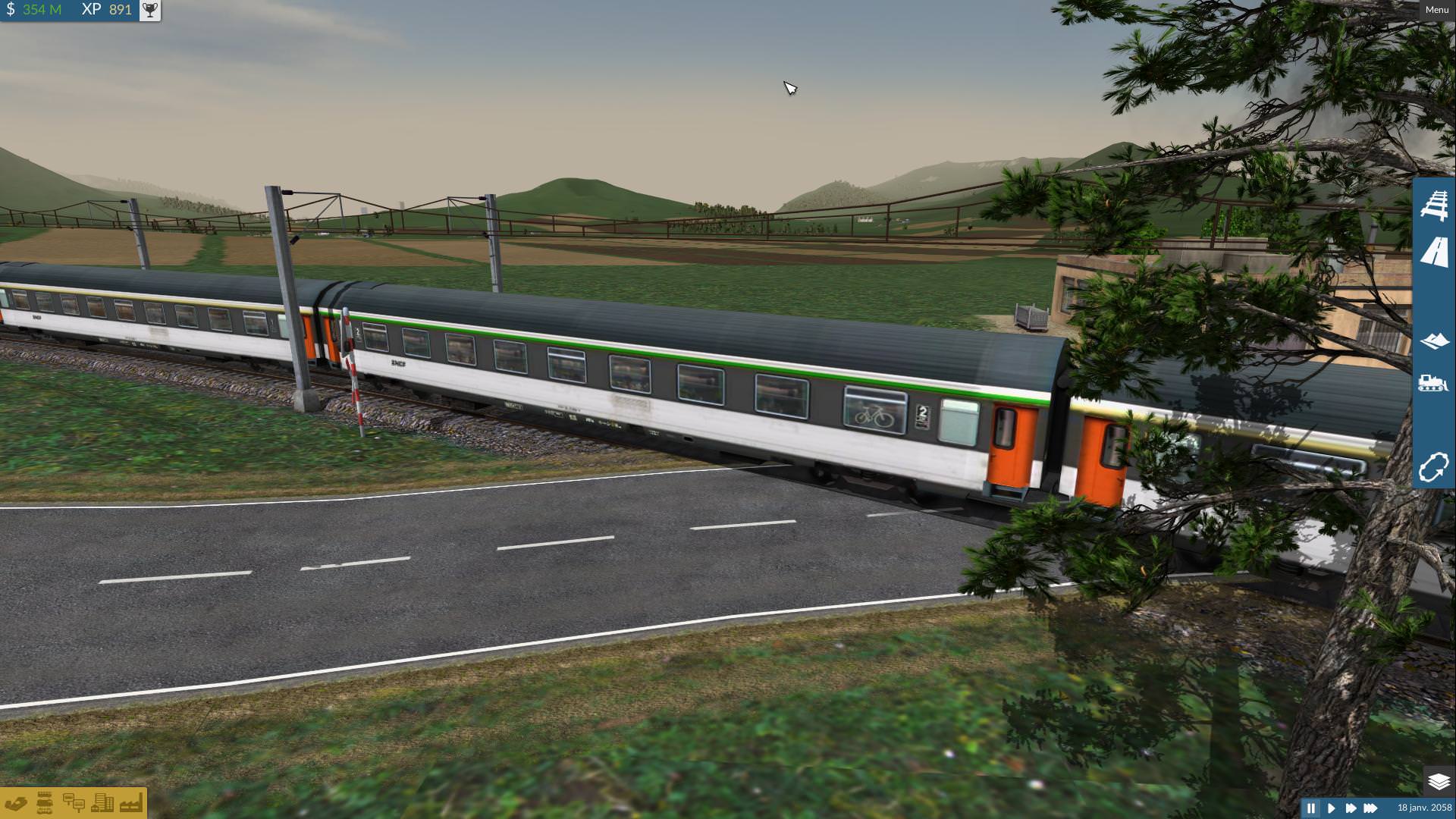 my work : french waggon type Vu année 80 , 1and 2class with cycle option , avaible ;)