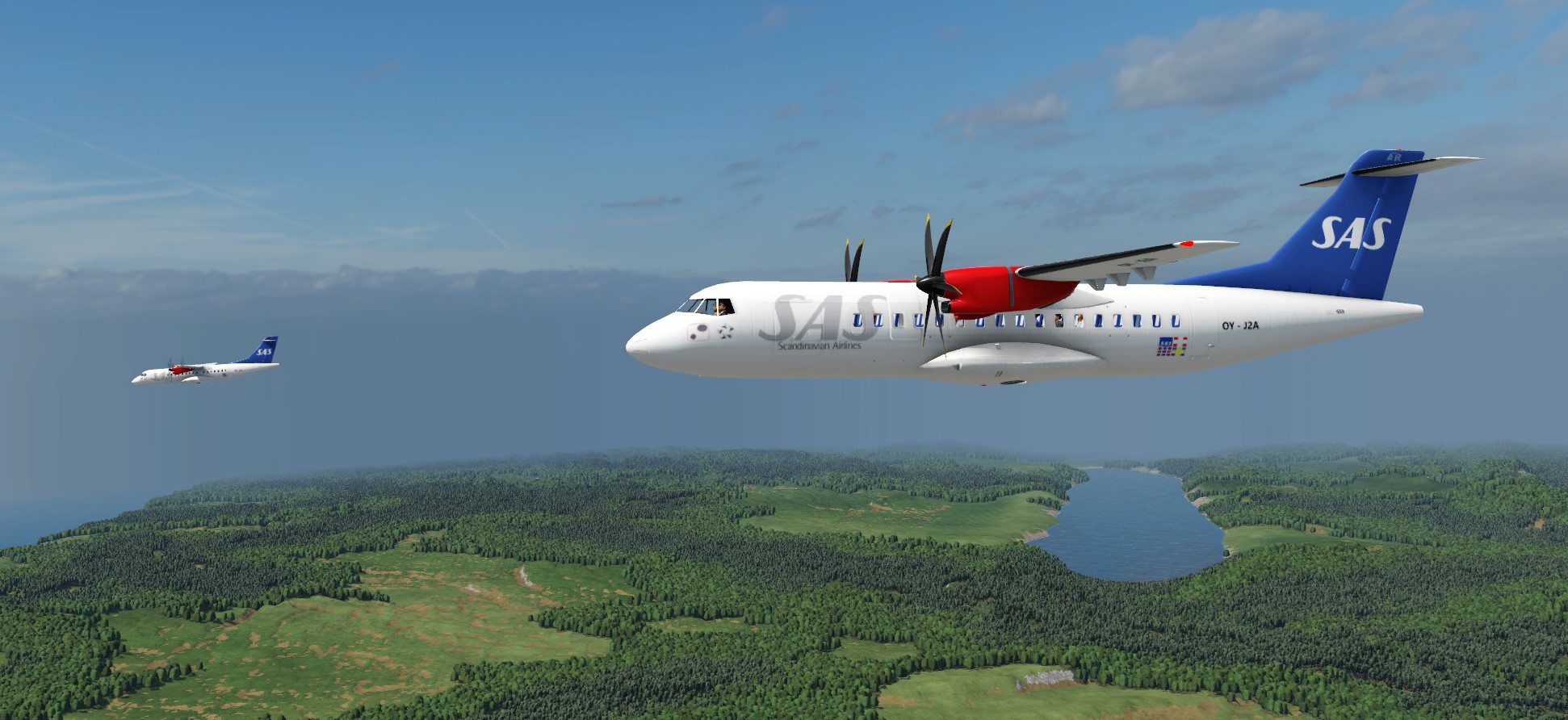 Somewhere over Sweden ;)