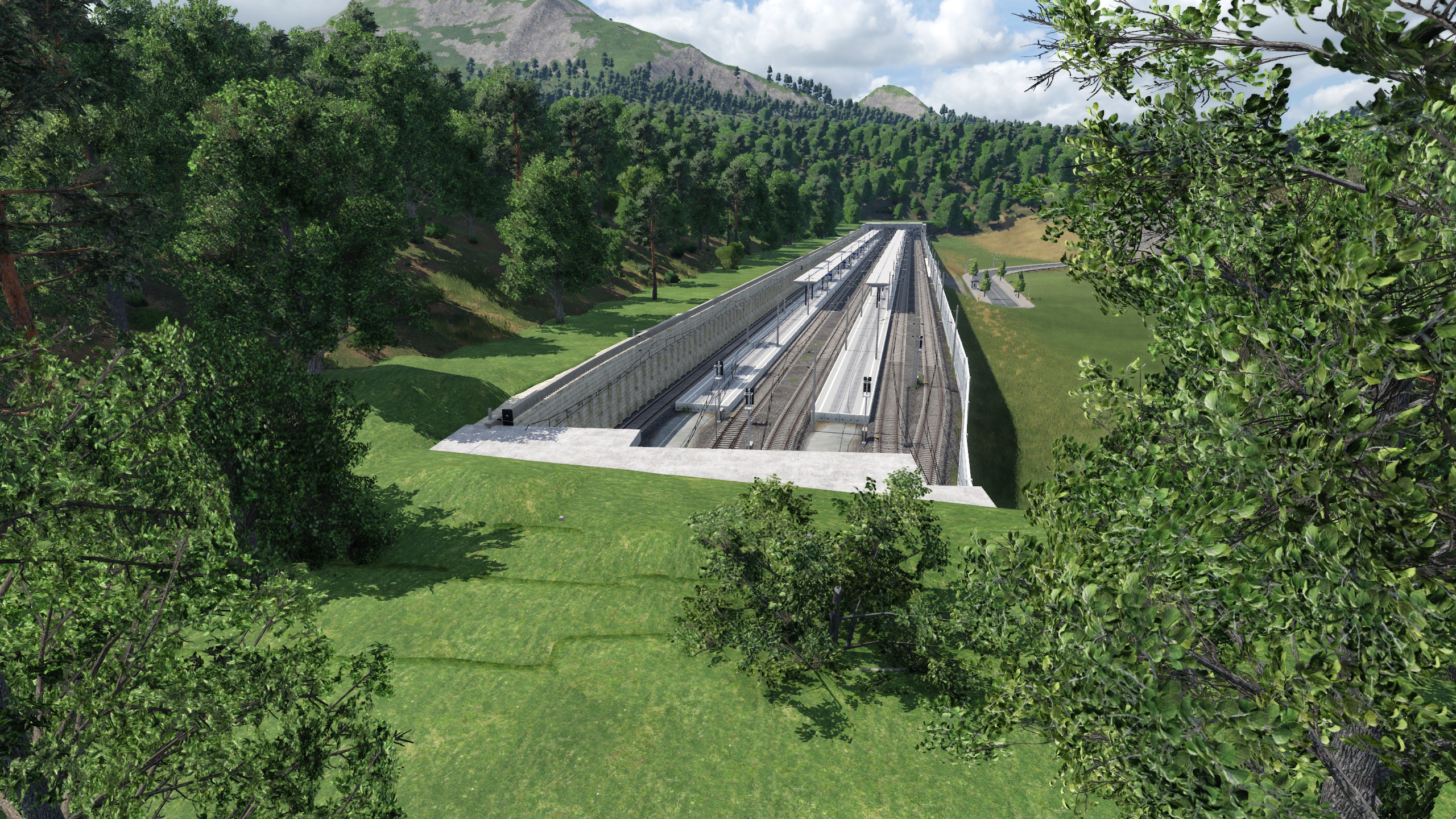 Der neue Bahnhof
