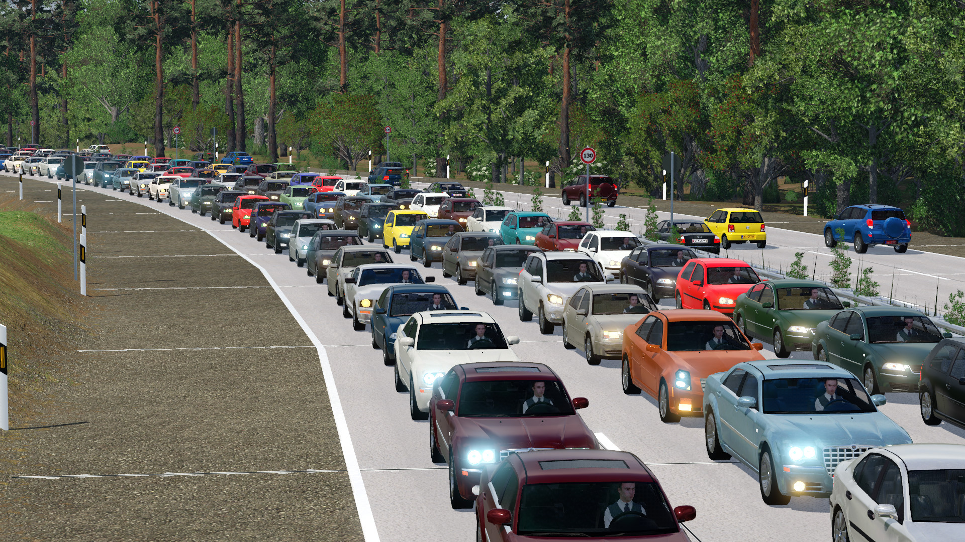 Autobahn Stau der 00s