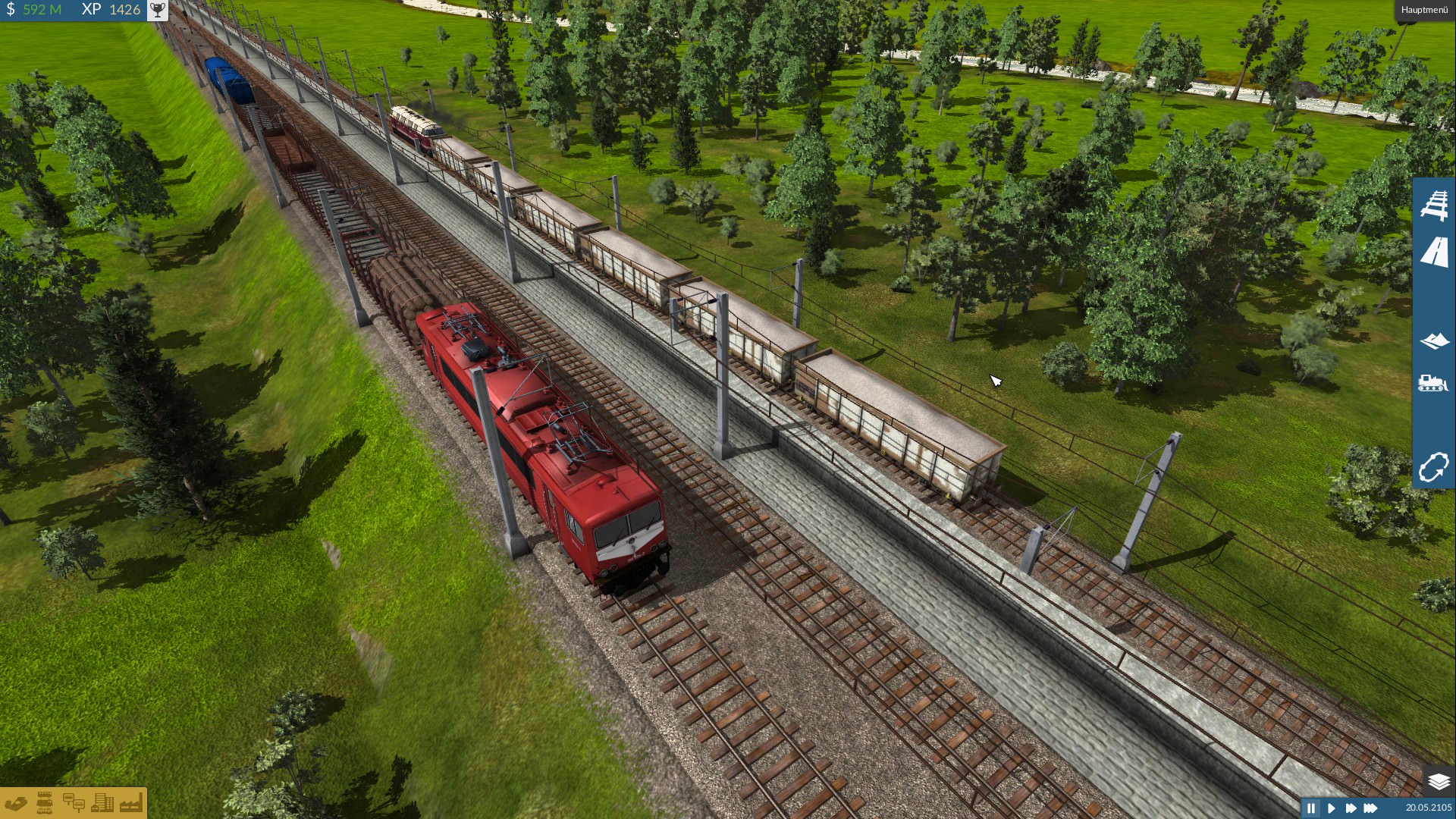 Zugtreffen an der Hauptstrecke