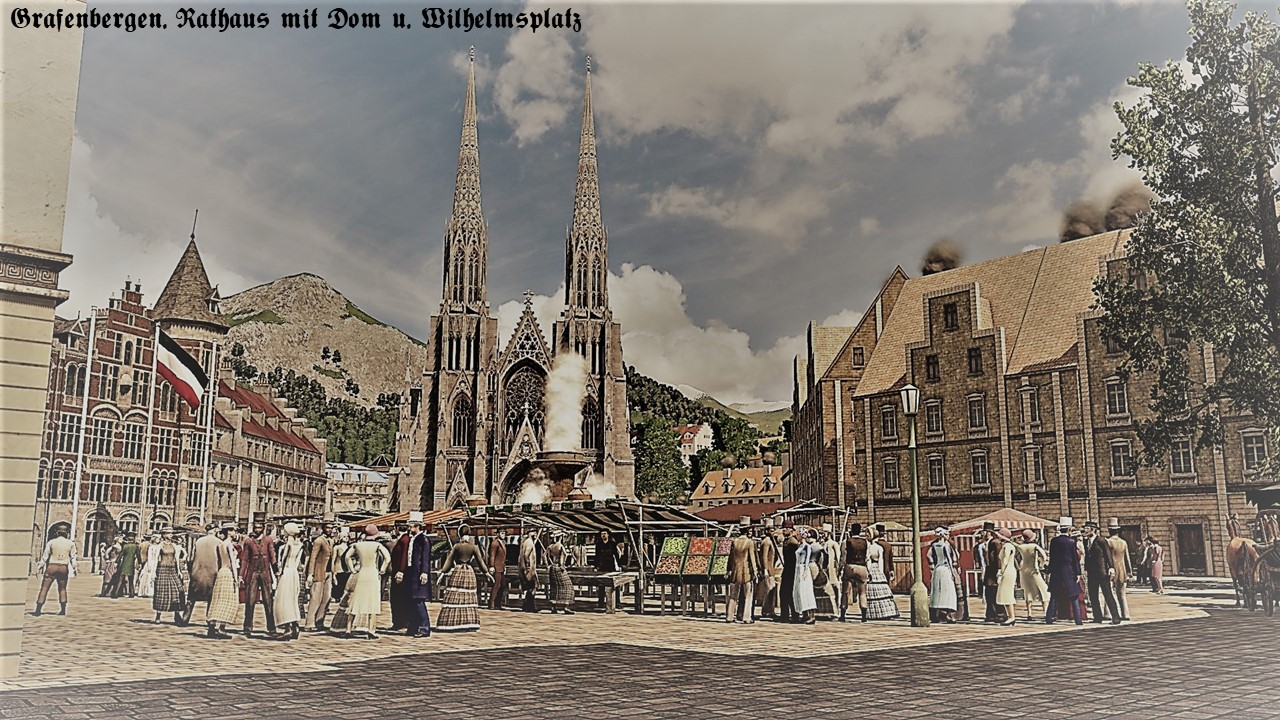 Wilhelmsplatz - Postkarten Stil