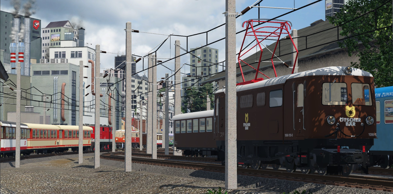 Betrieb in St. Pölten Alpenbahnhof
