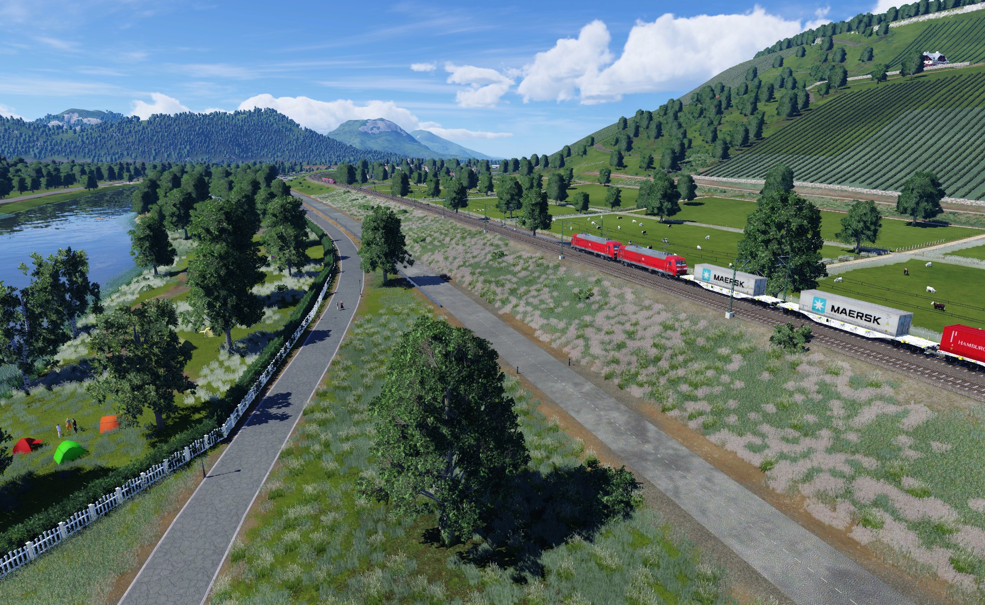 Zugbegegnung auf der Laartalbahn
